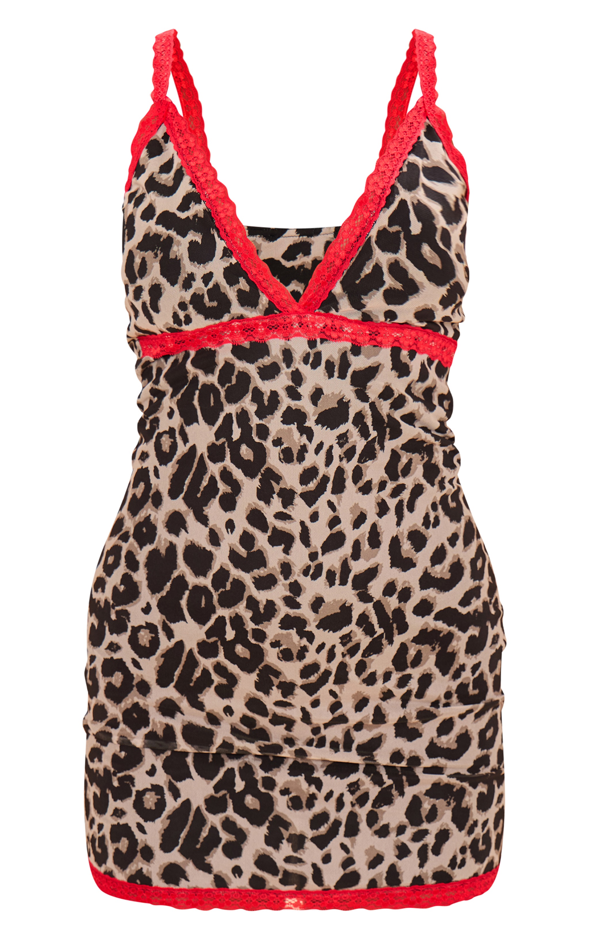 【LOULOUSEOUL】Leopard Lace Mini Dress (Brown) One Of One Leopard Lace Mini Dress - Brown | Fashion Nova