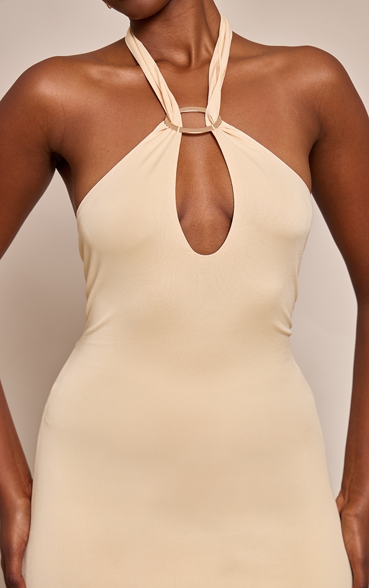 Buttercream Soft Touch Trim Detail Mini Dress image 4