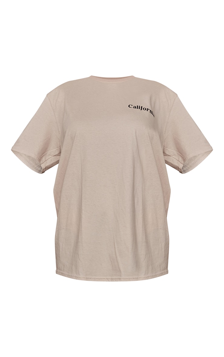 Stone California Back Print Oversized T Shirt | Tops