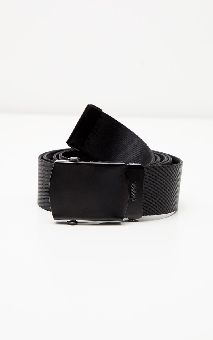 Black bing Tape Belt Accessories PrettyLittleThing