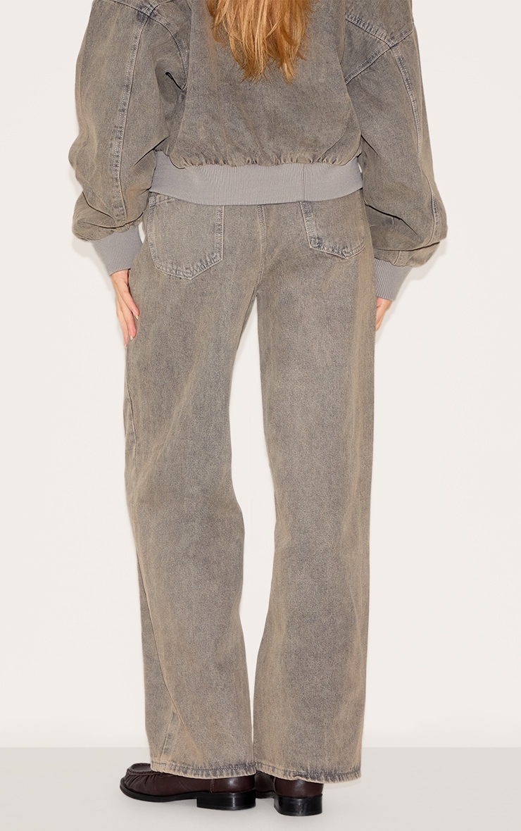 Jean style ample gris clair image 3
