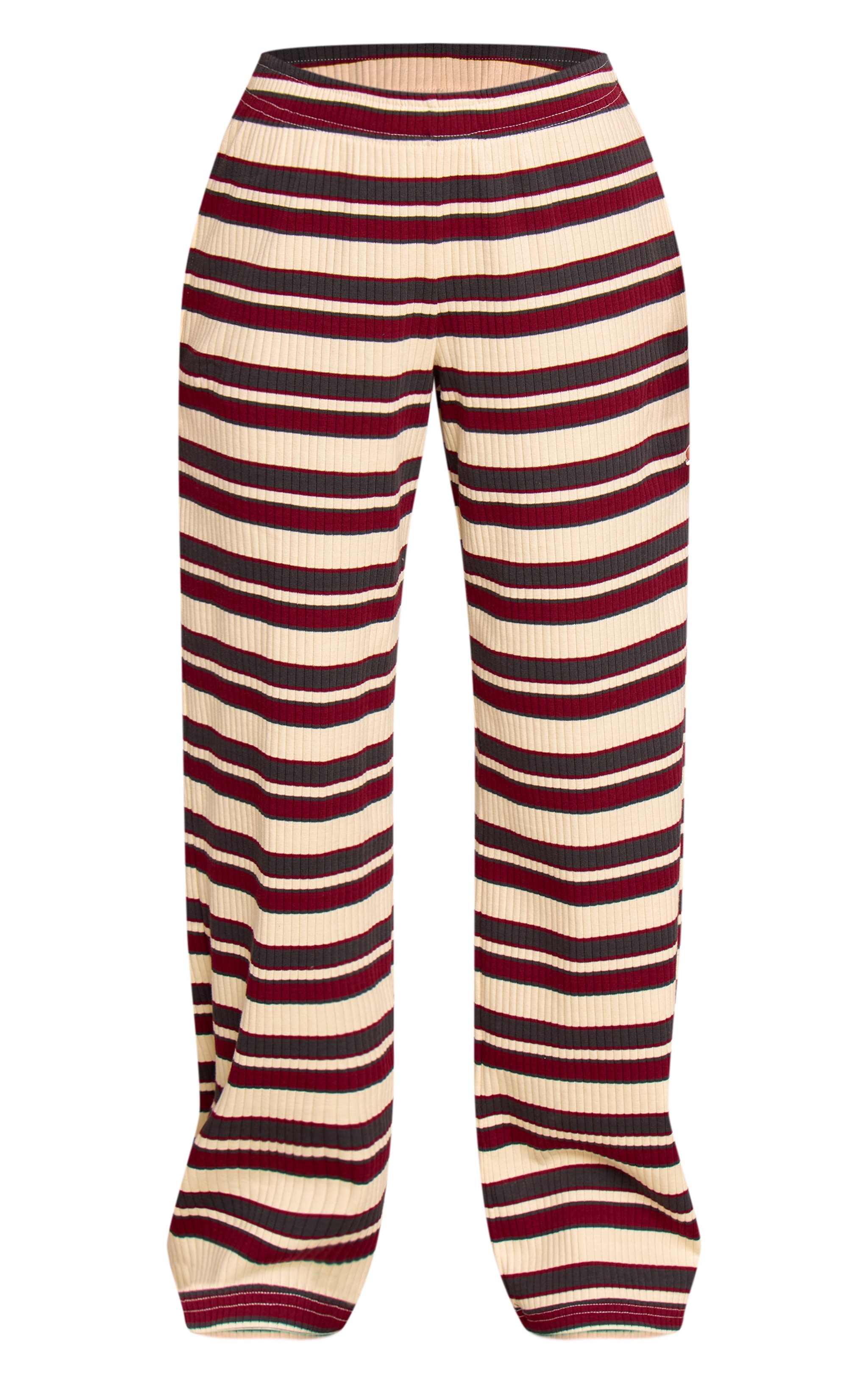 Petite Multi Stripe Ribbed Straight Leg Trousers  image 5