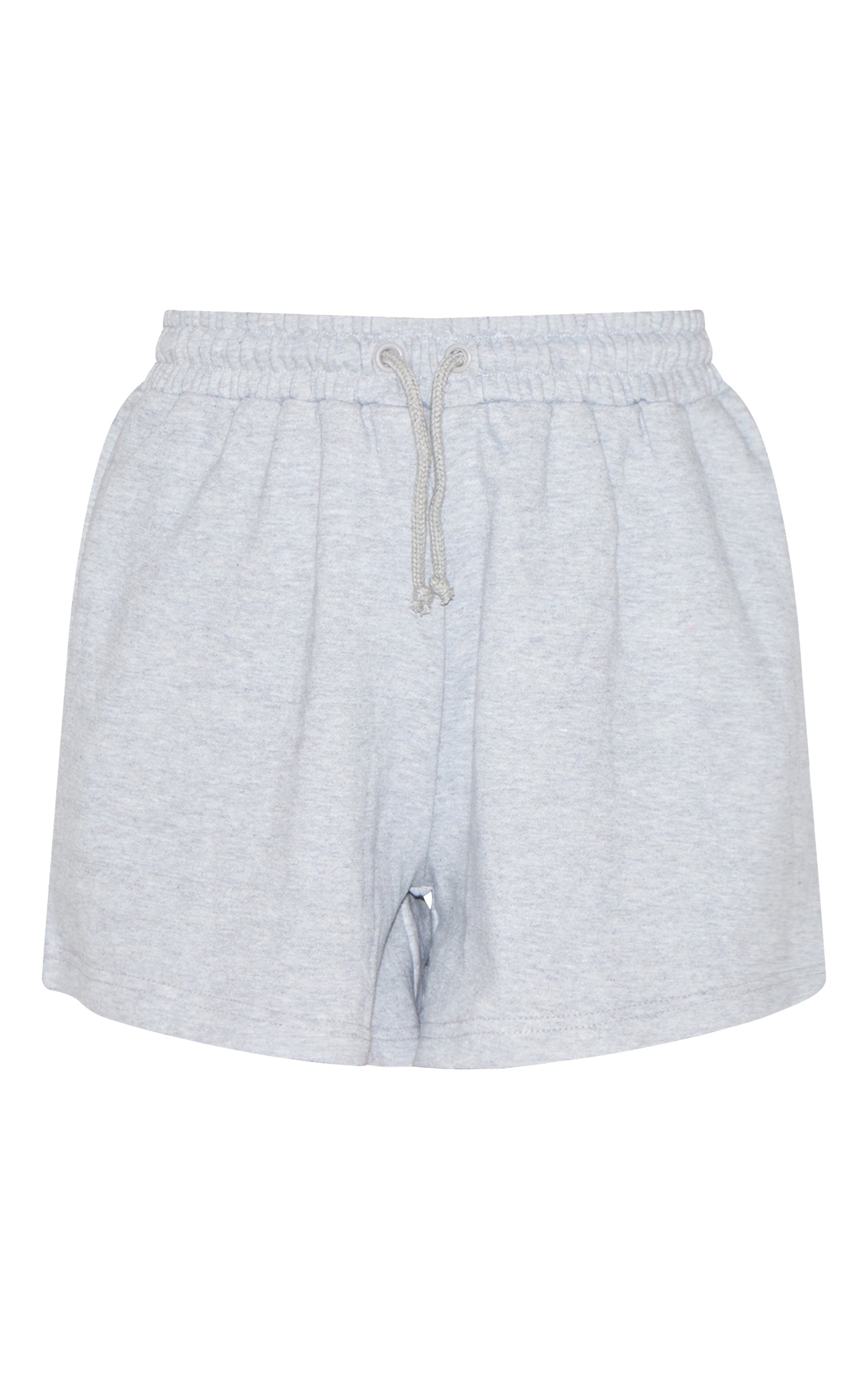 Tall Grey Marl Loopback Mini Sweat Shorts image 6