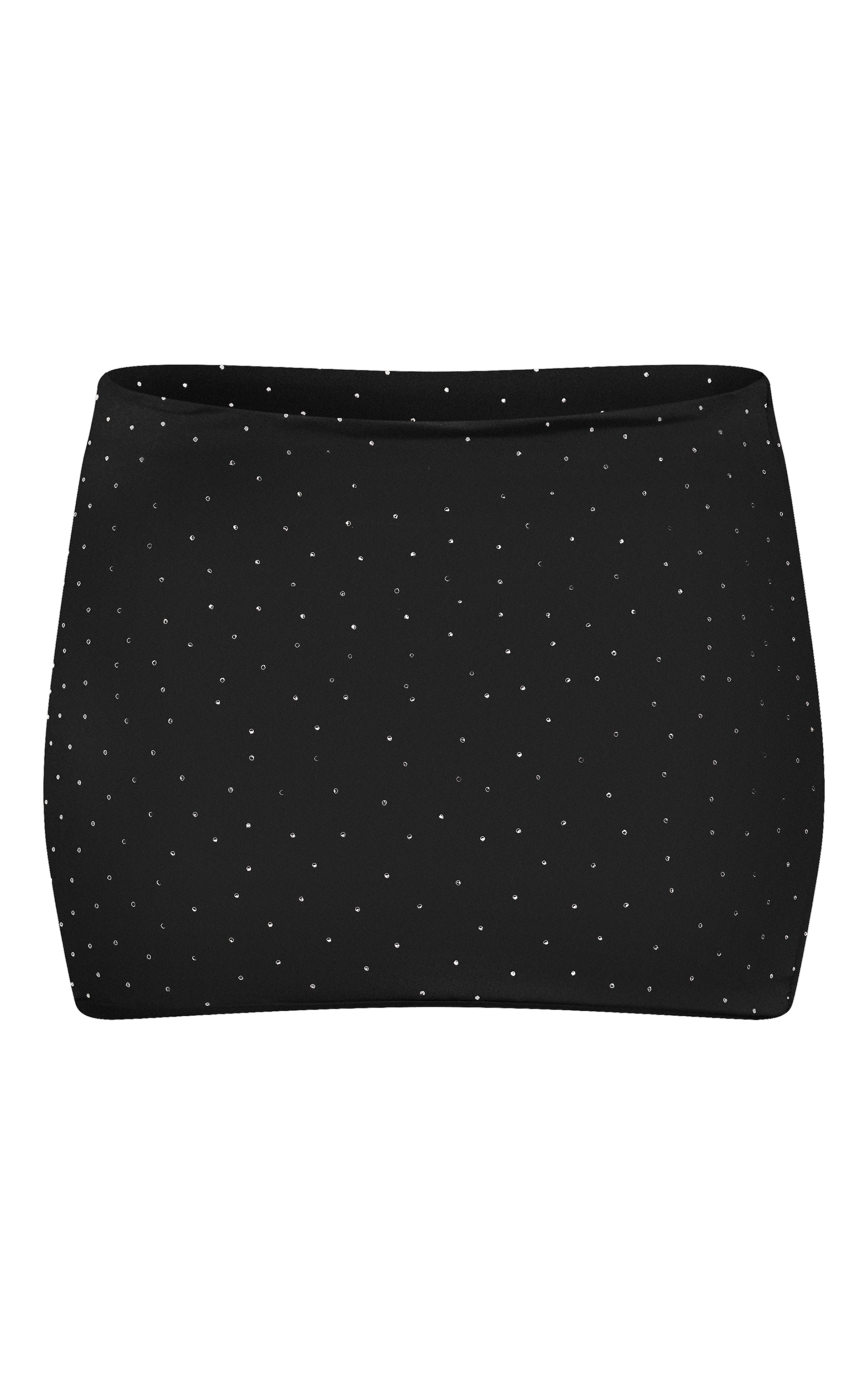 Shape Black Slinky Studded Mini Skirt image 6