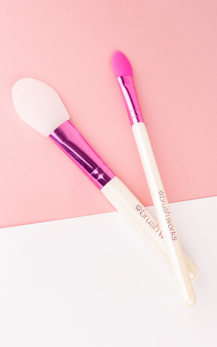 Brushworks HD Silicone Face Mask Applicators 2 Pack image 1