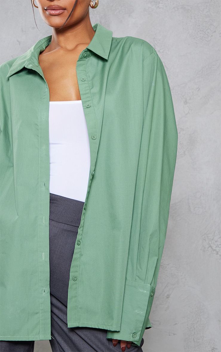 Sage Oversized Cuff Shirt image 3