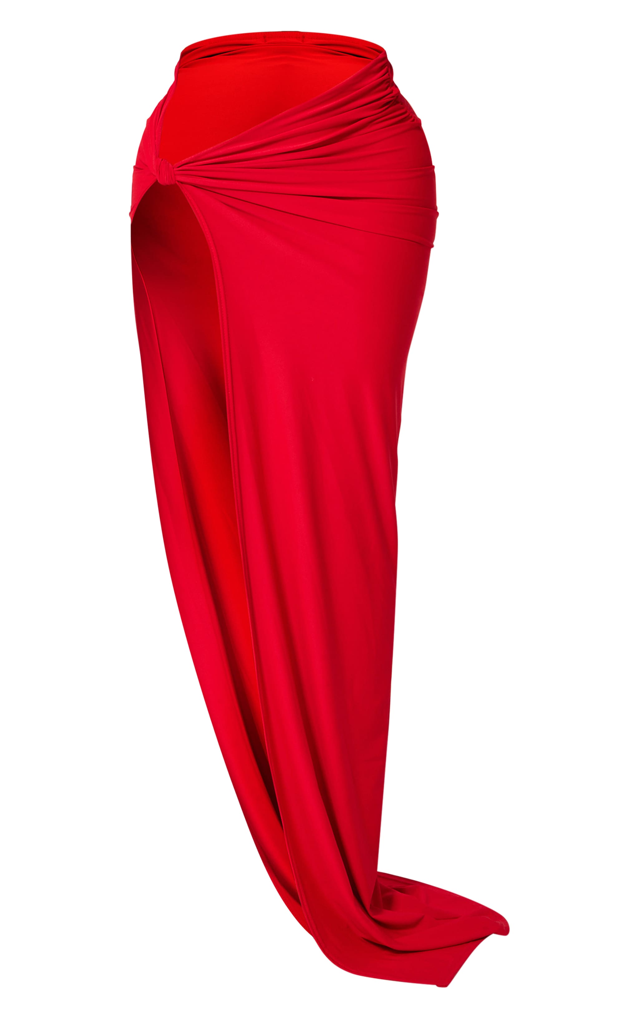 品多く Shape Shape | Skirt Maxi Knot Extreme Slinky Red ジャケット・アウター