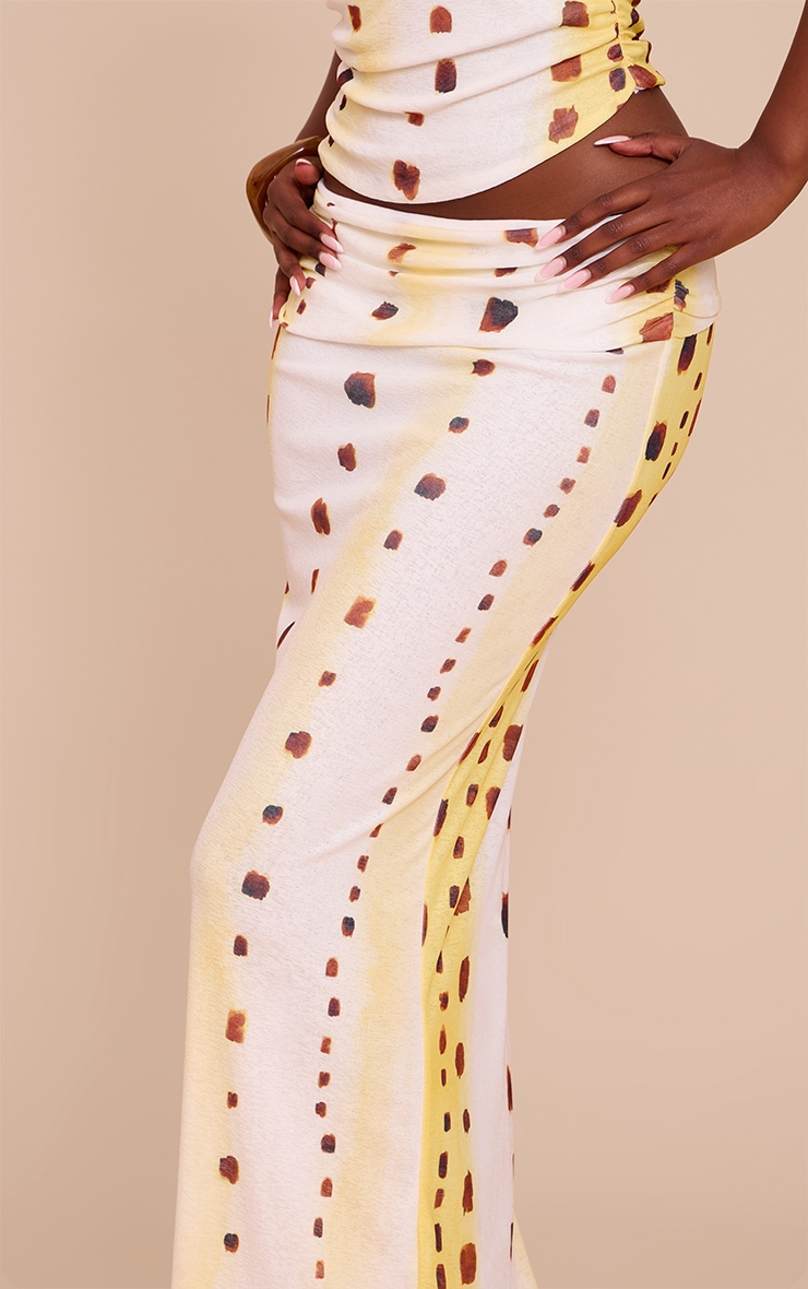 【ULLALA】Ebony Nasi Two Piece Cream Print Top – udelny.com
