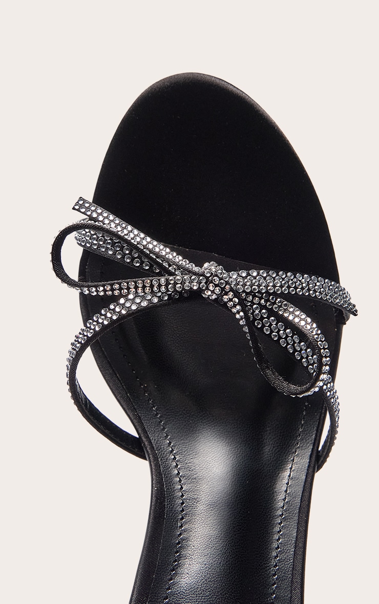 Black Hot Fix Bow Detail Mule image 4