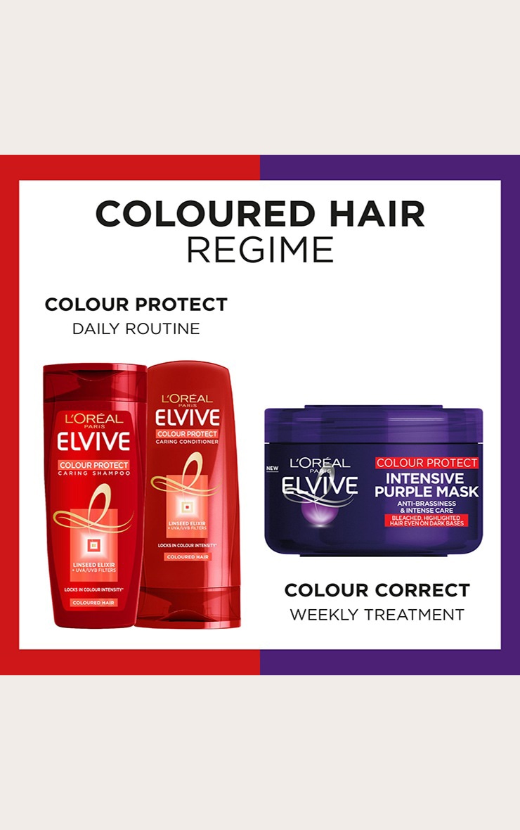L'Oreal Elvive Colour Protect Anti-Brassiness Purple Mask 250ml image 5