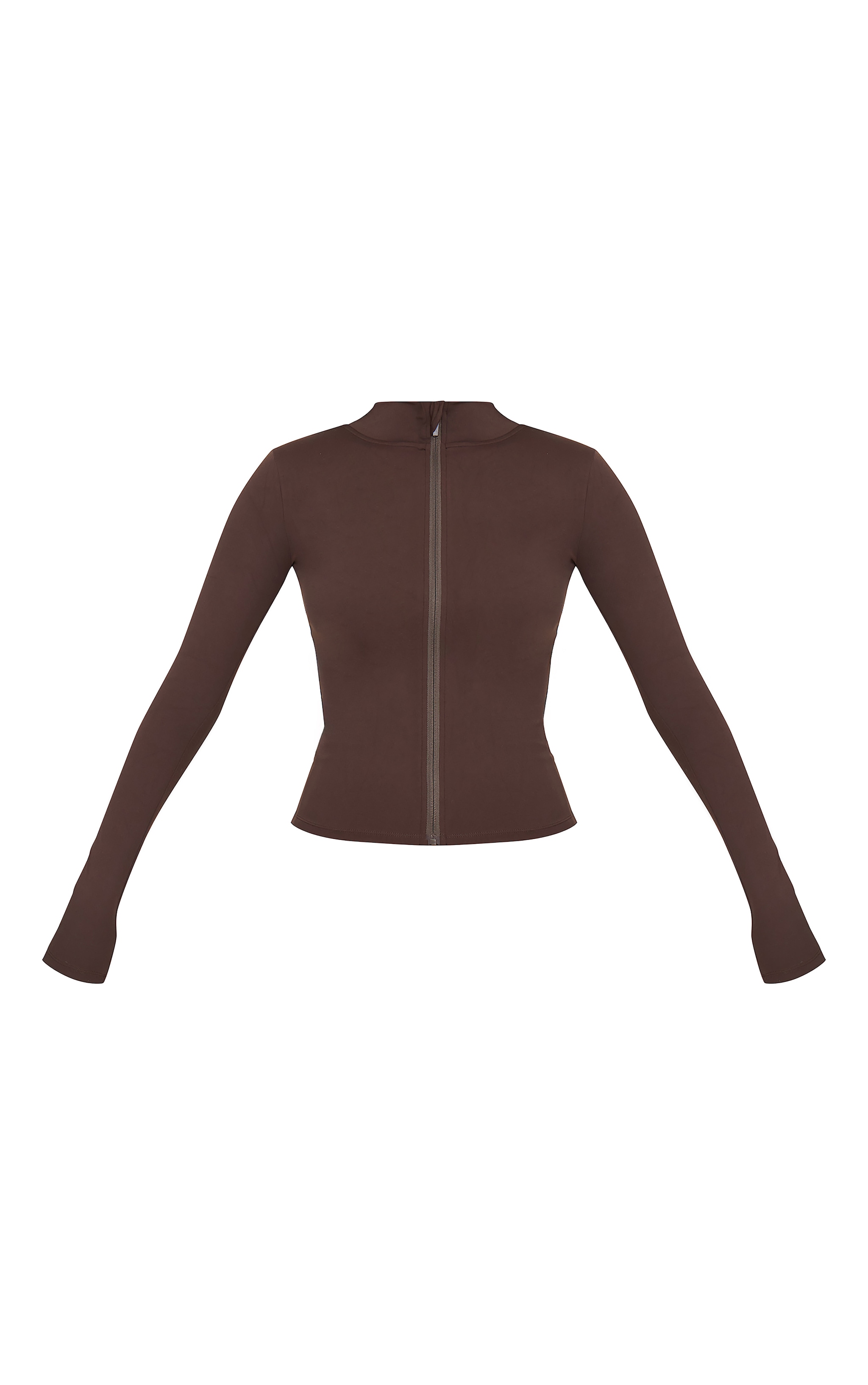 Tall Espresso Basic Sculpt Zip Jacket image 5