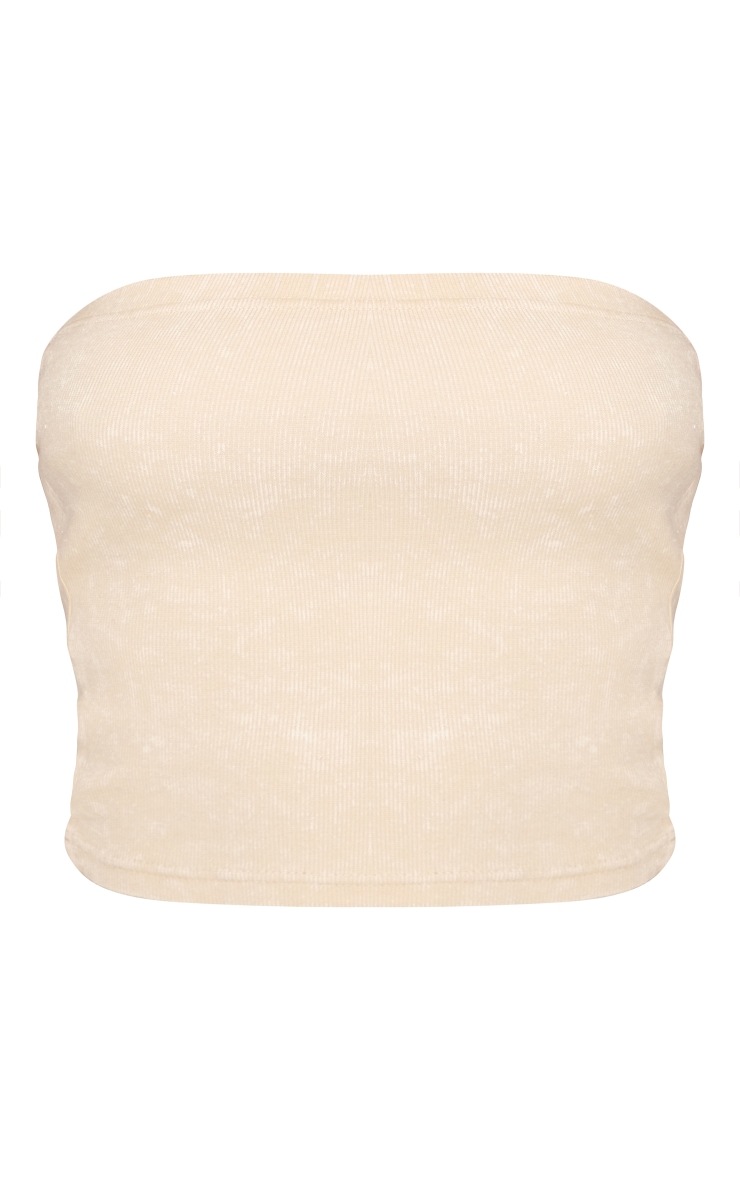 Stone Acid Wash Longline Rib Boobtube image 5