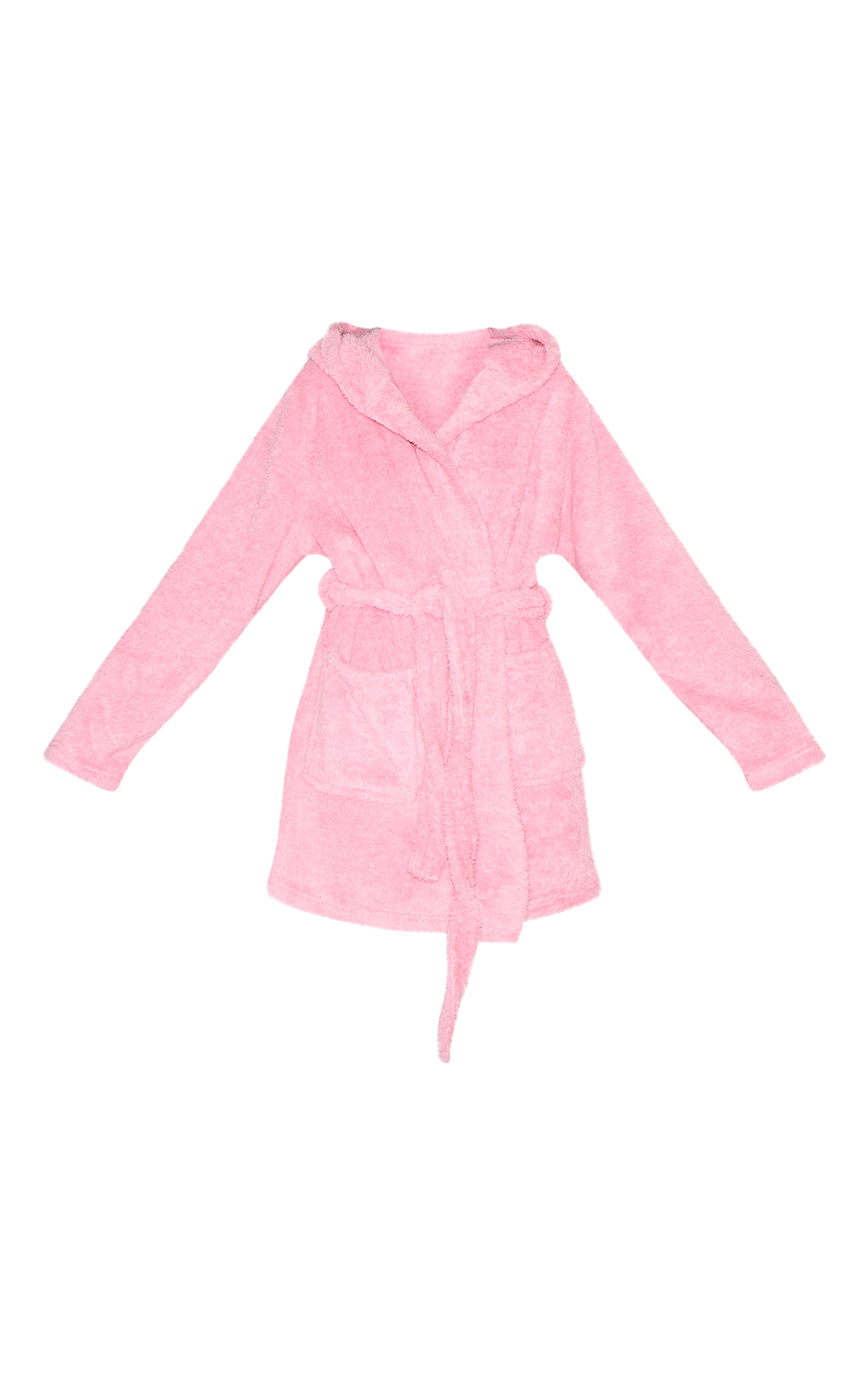 PRETTYLITTLETHING Pink Fluffy Dressing Gown image 5