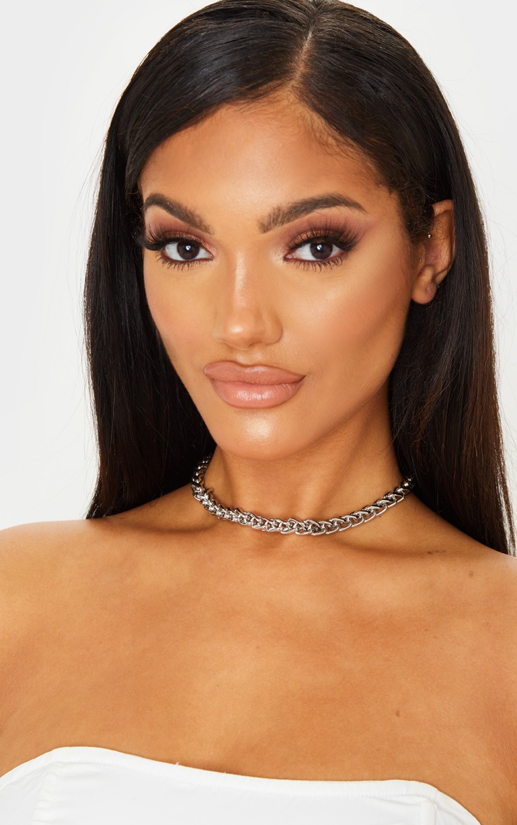 Silver Chunky Rope Chain Necklace