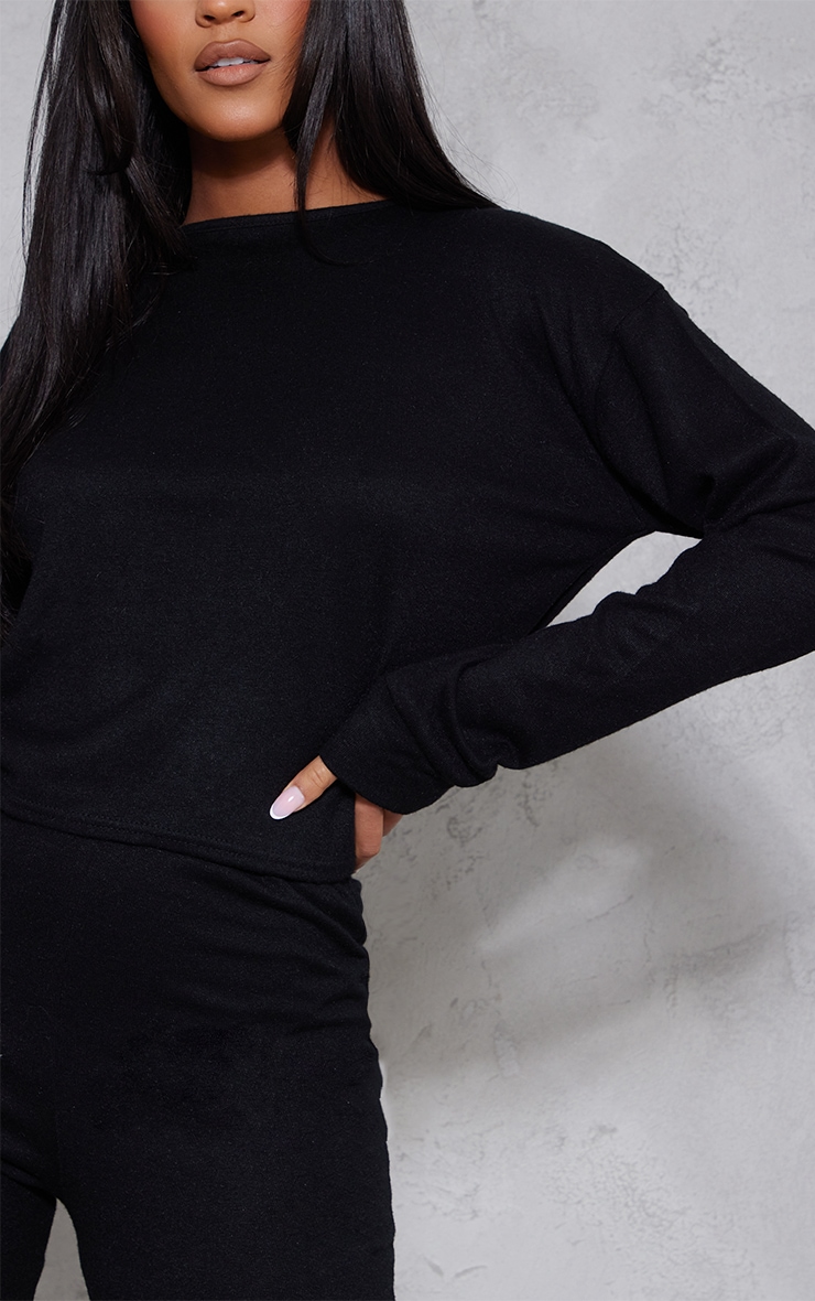 Tall Black Casual Jumper image 4