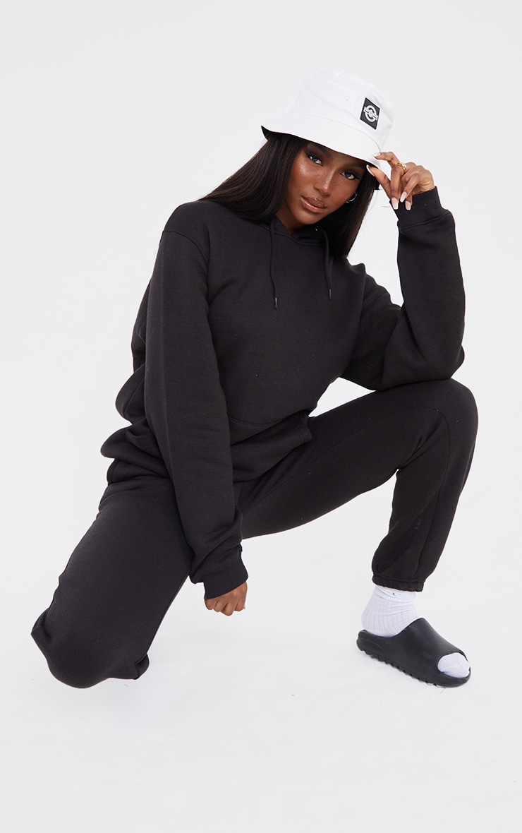 Tall Hoodie oversize noir classique image 3