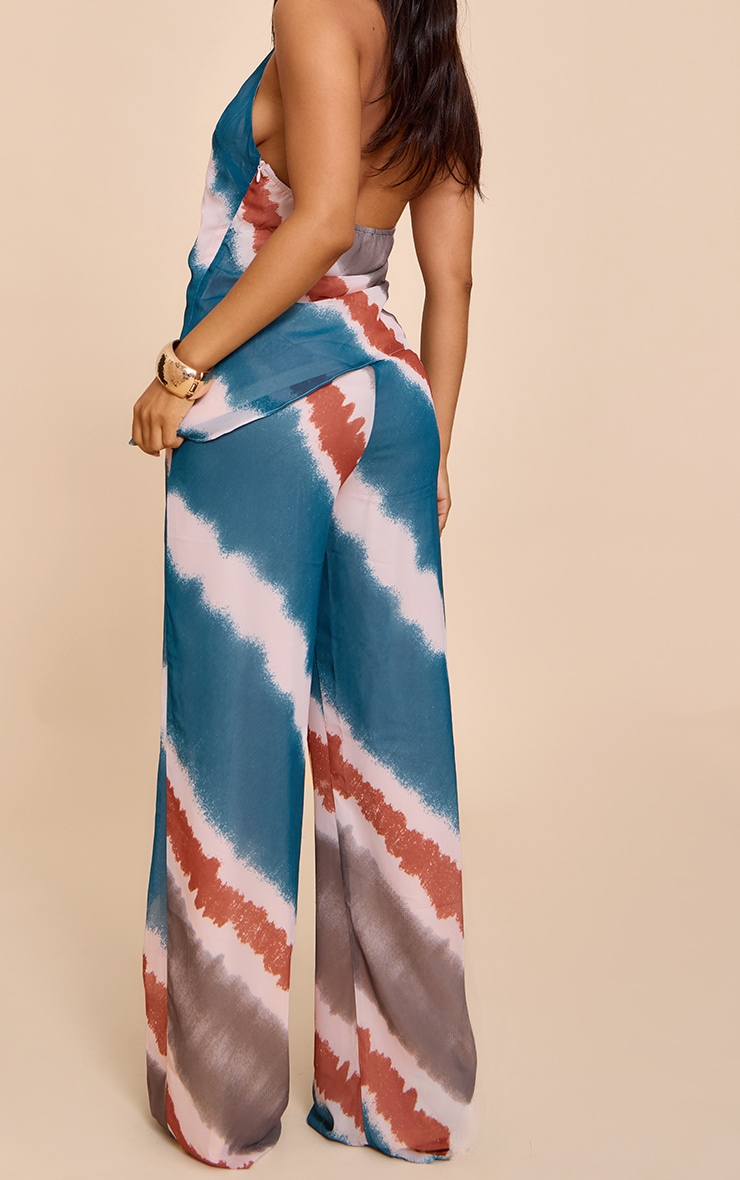 Petite Printed Wide Leg Pants image 3
