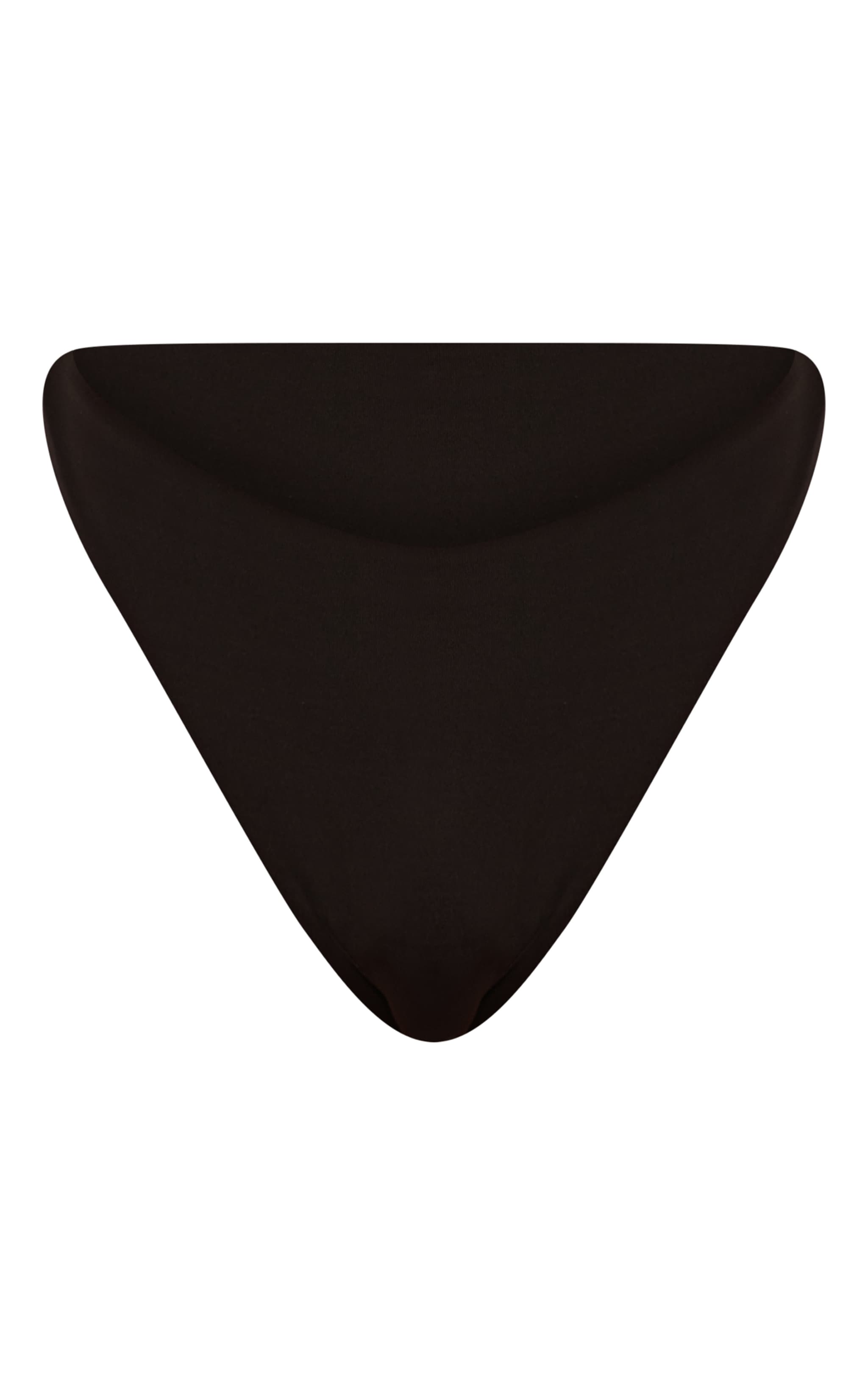 Black High Leg Tanga Bikini Bottom image 5