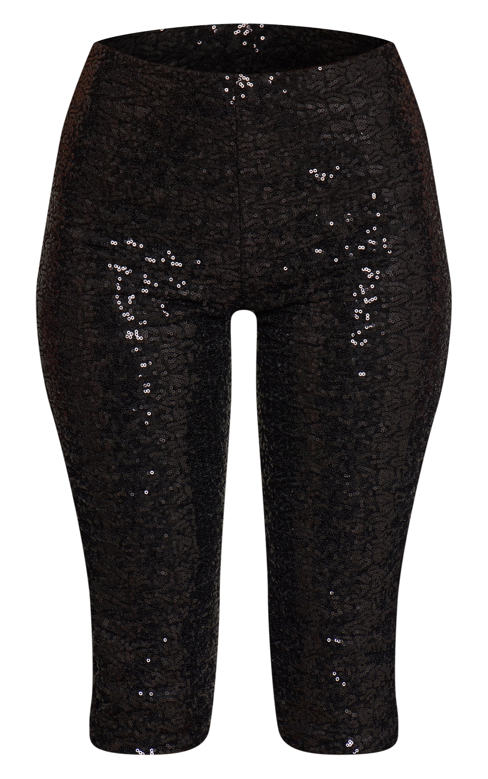 Black Sequin Lined Capris image 5