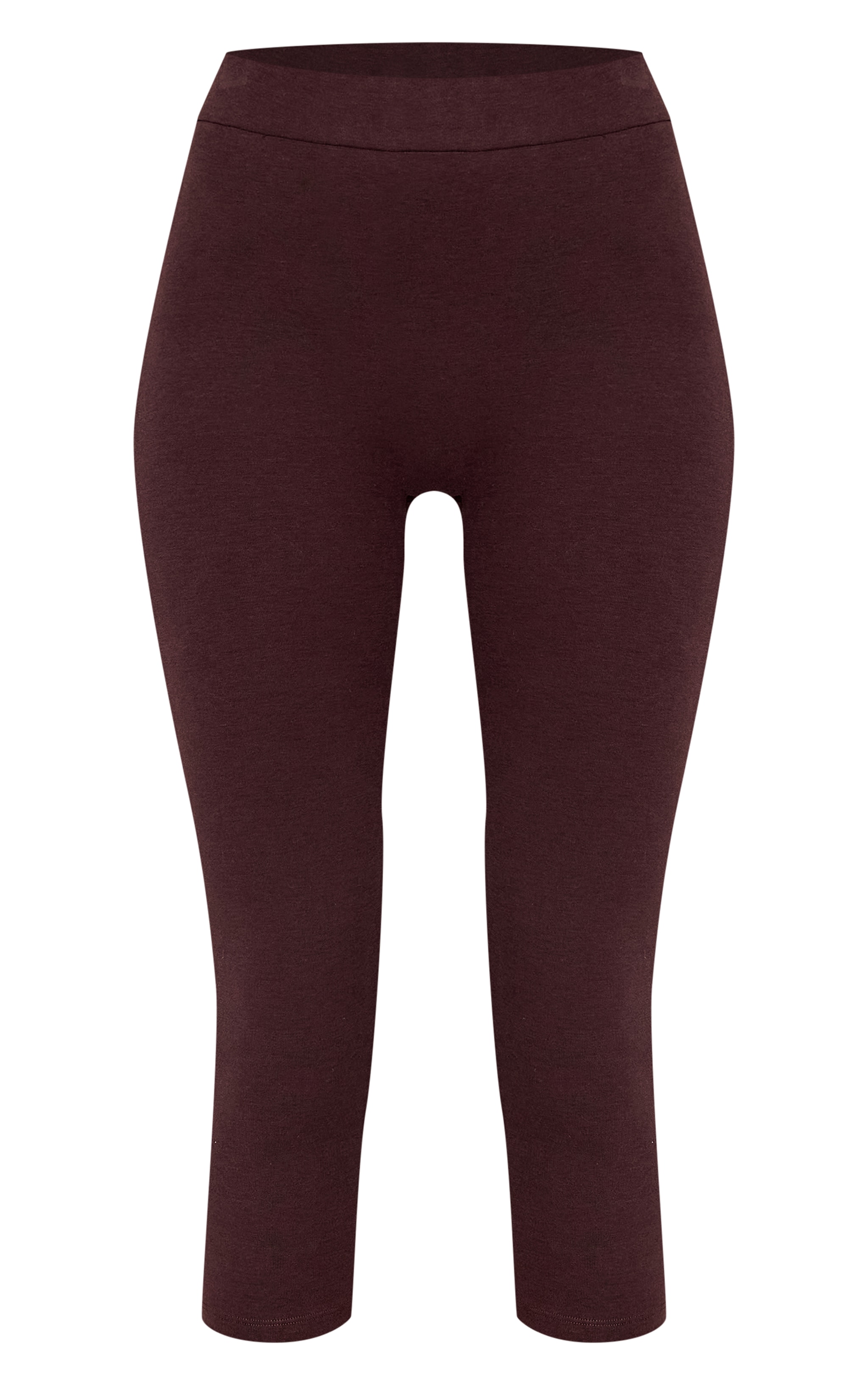 Tall PLT Legging capri en coton doux chocolat image 5