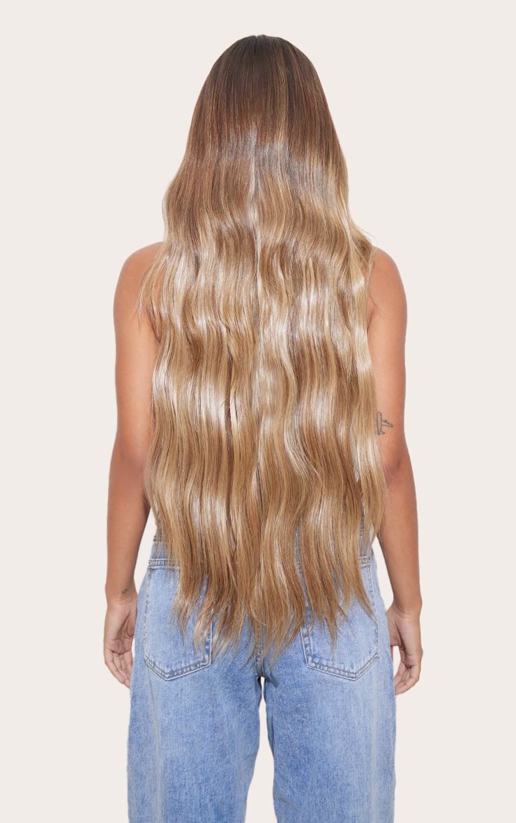 Lullabellz Extra AF 34'' 5 Piece Natural Wavy Clip Ins Mellow Brown image 3