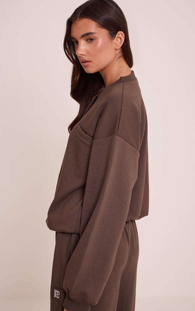 PLT Chocolate Interlock Button Up Cardigan image 2