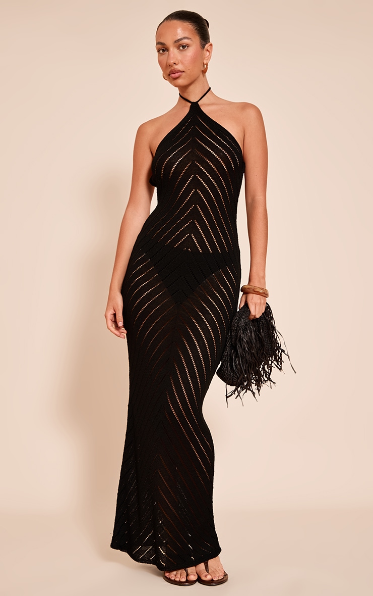 ★ DIAGONAL★ L NETTING KNIT DRESS black DA234KN02BK Contoured Ribs Dress | Wolford United States