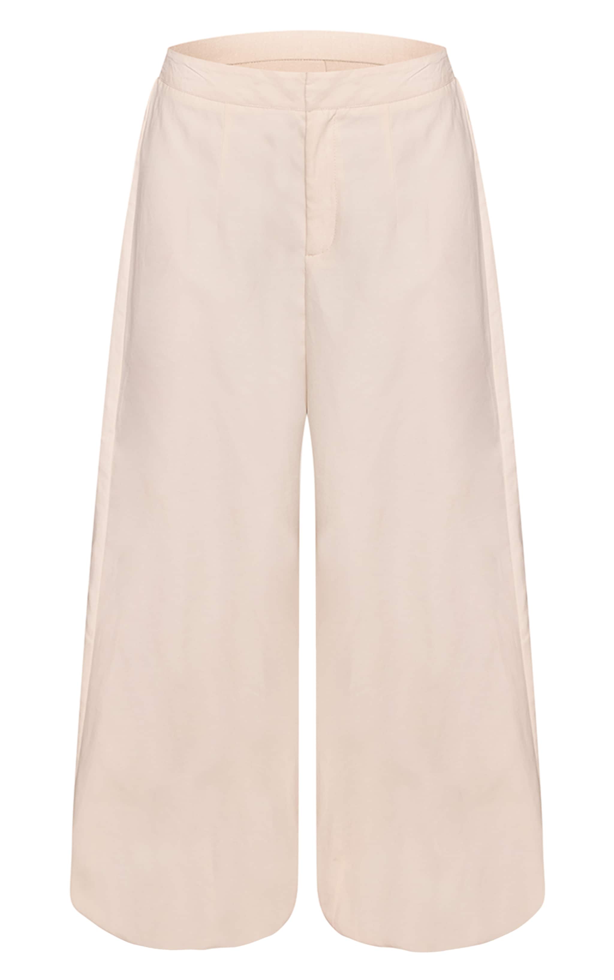 Cream Peach Skin Cuffed Leg Pant image 5