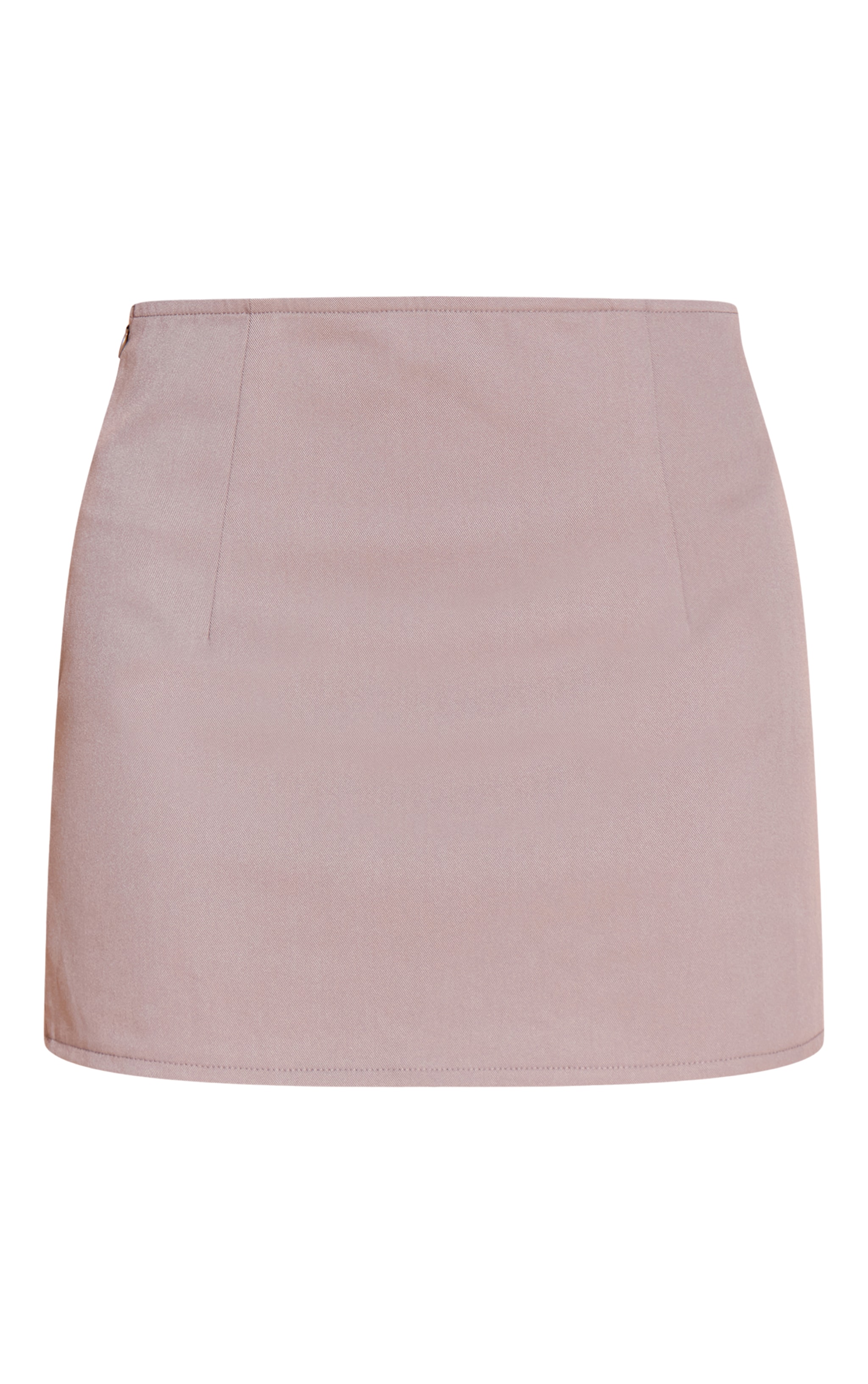 Taupe Tailored Woven Micro Mini Skirt image 6