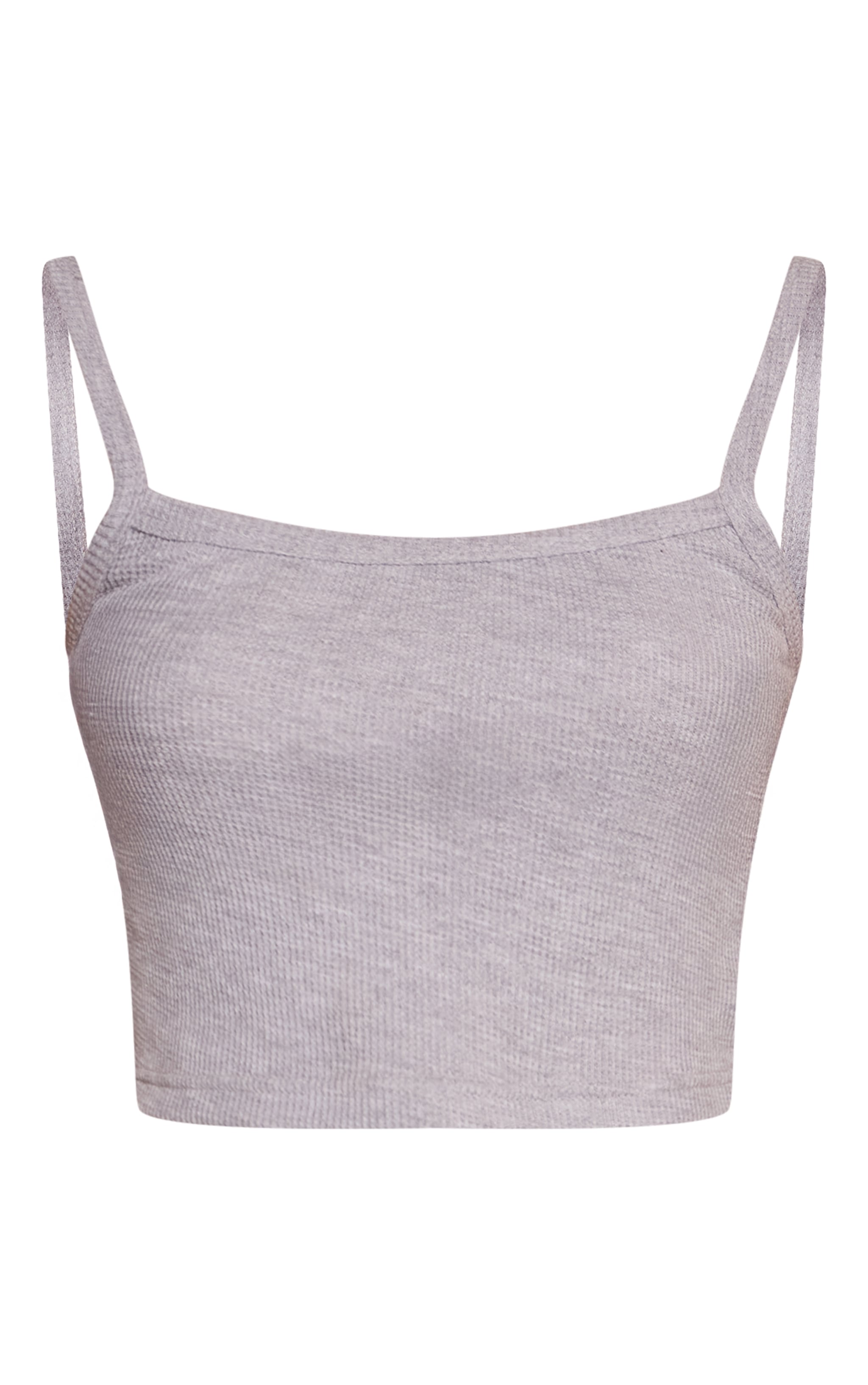 Ash Grey Waffle Pyjama Bralet image 5
