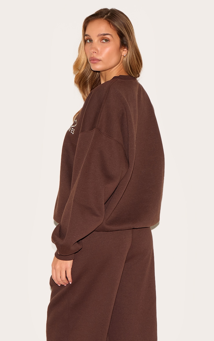 Chocolate Studio Archives Embroidered Oversized Sweatshirt image 2