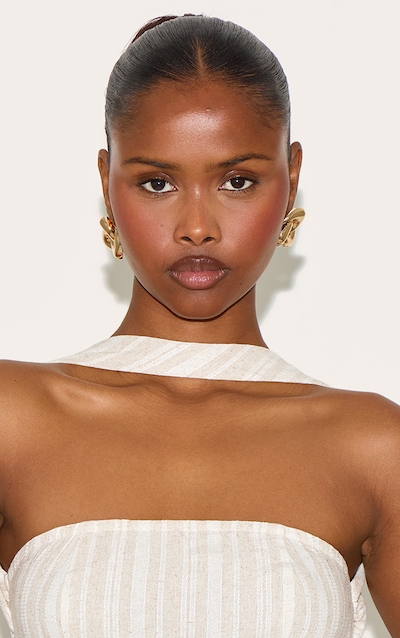 Boucles d'oreilles torsadées entrelacées dorées à clous