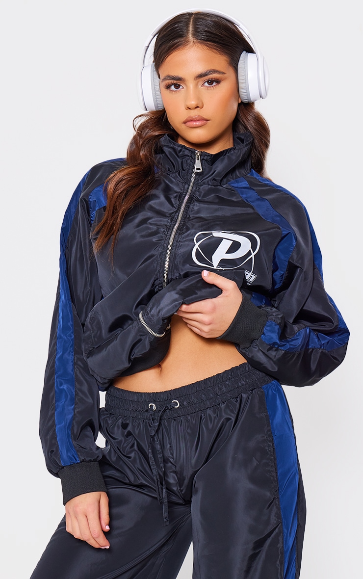 PLT SPORT Navy Shell Panel Windbreaker image 4