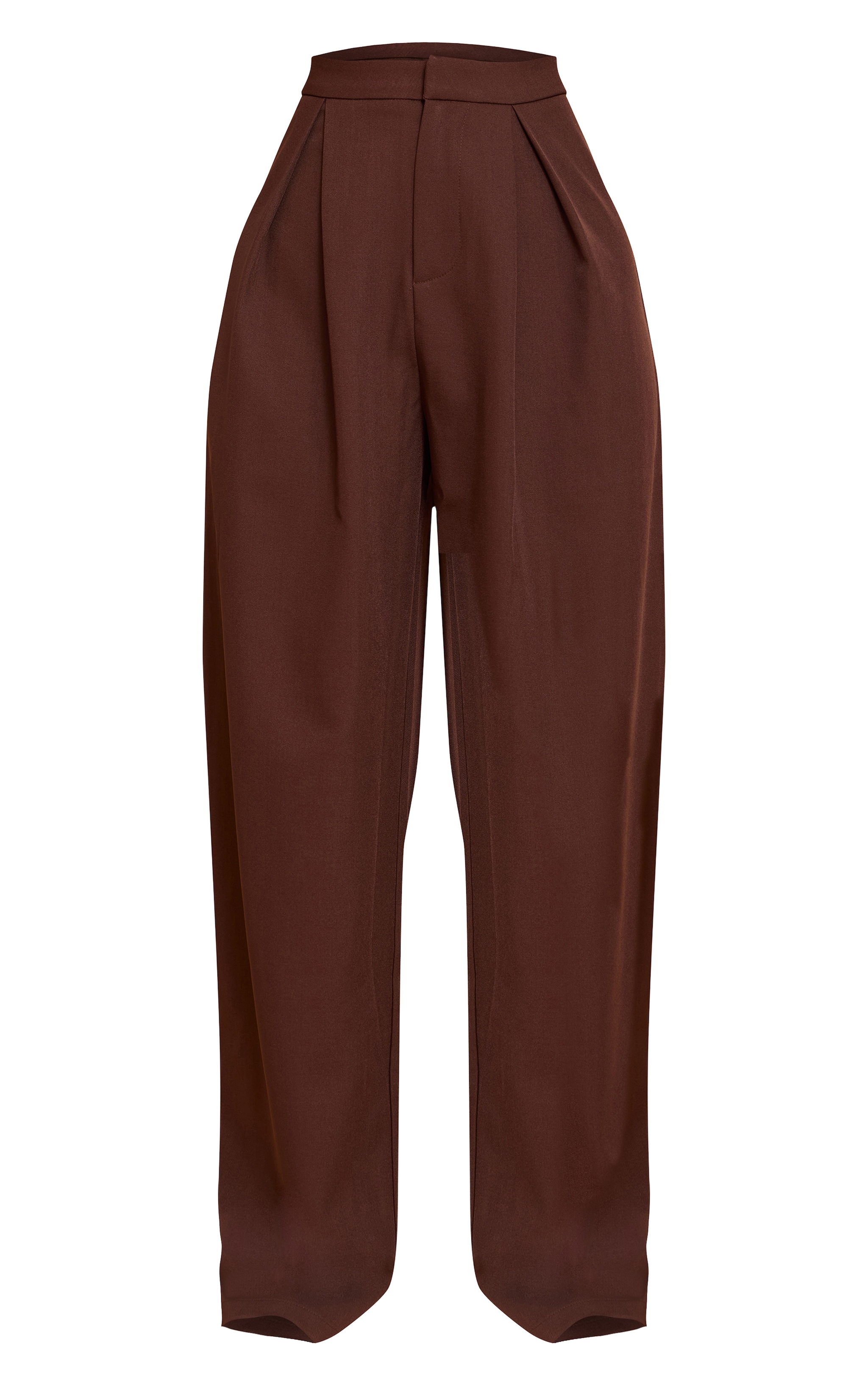 Petite Chocolate Tailored High Waist Wide Leg Pants image 5