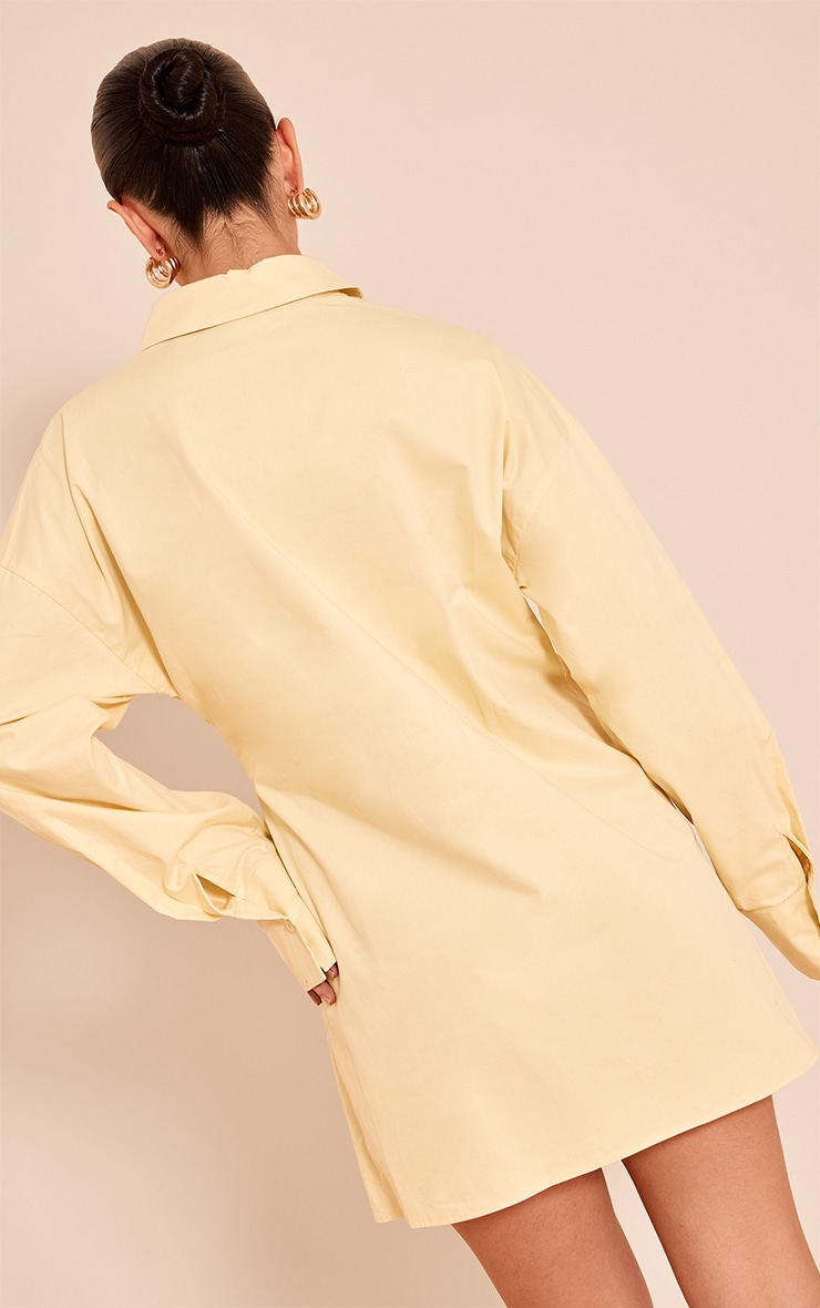 Lemon Overlay Long Sleeve Shirt Dress image 2