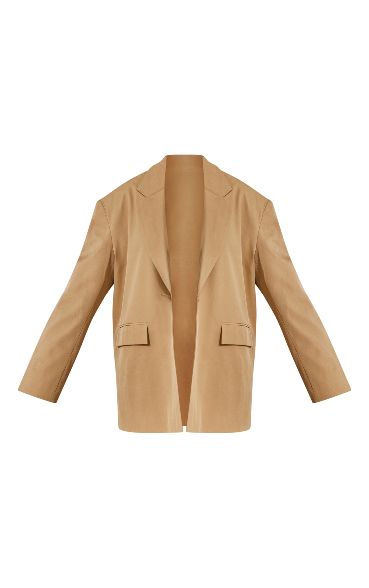 Camel Structured Blazer image 3