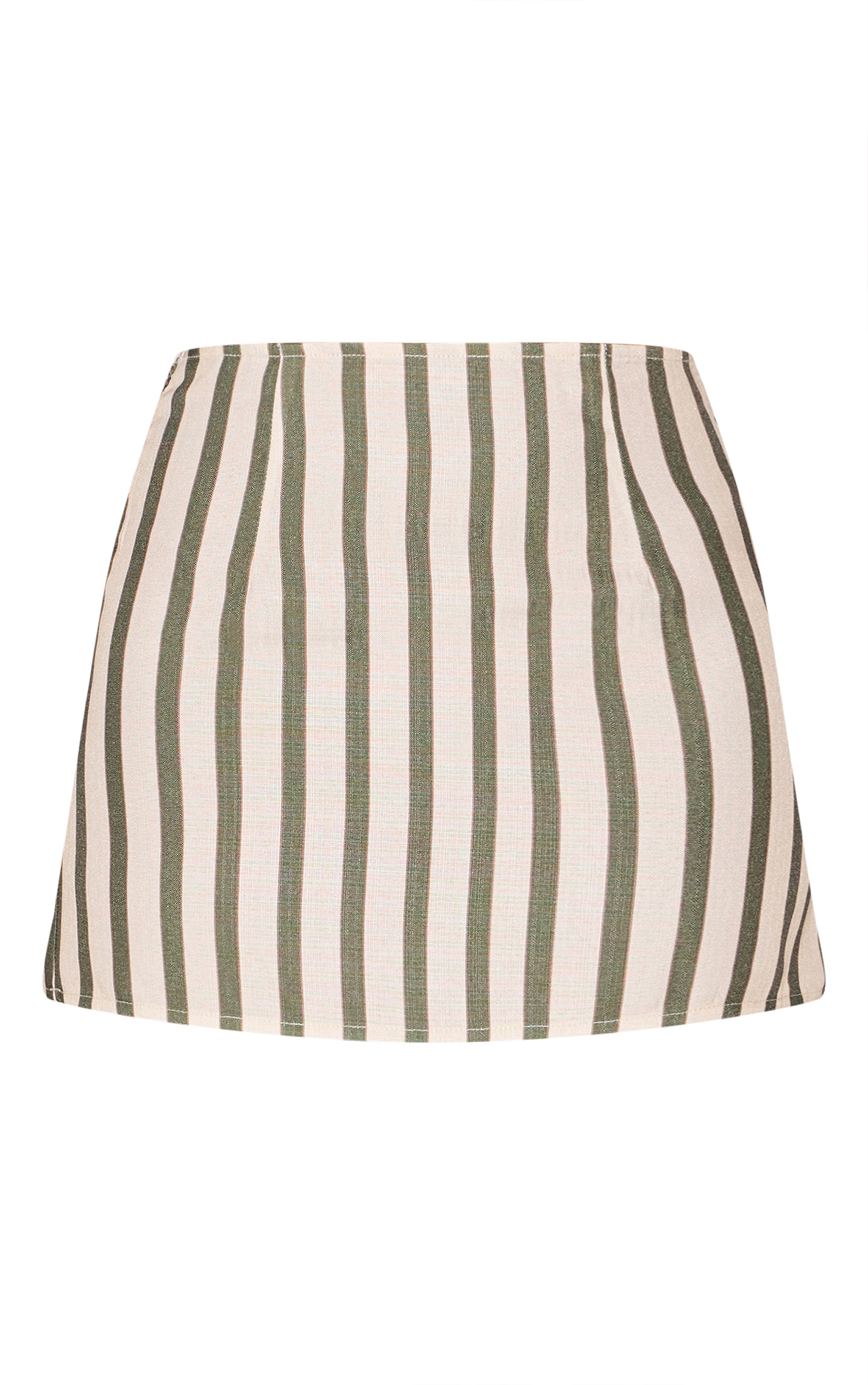 Sage Stripe Mini Skirt image 6