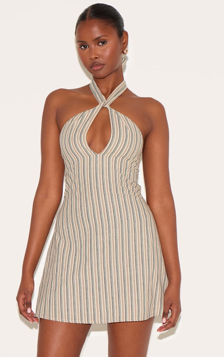 AUDREY RUCHED HALTER TOP – Line & Dot