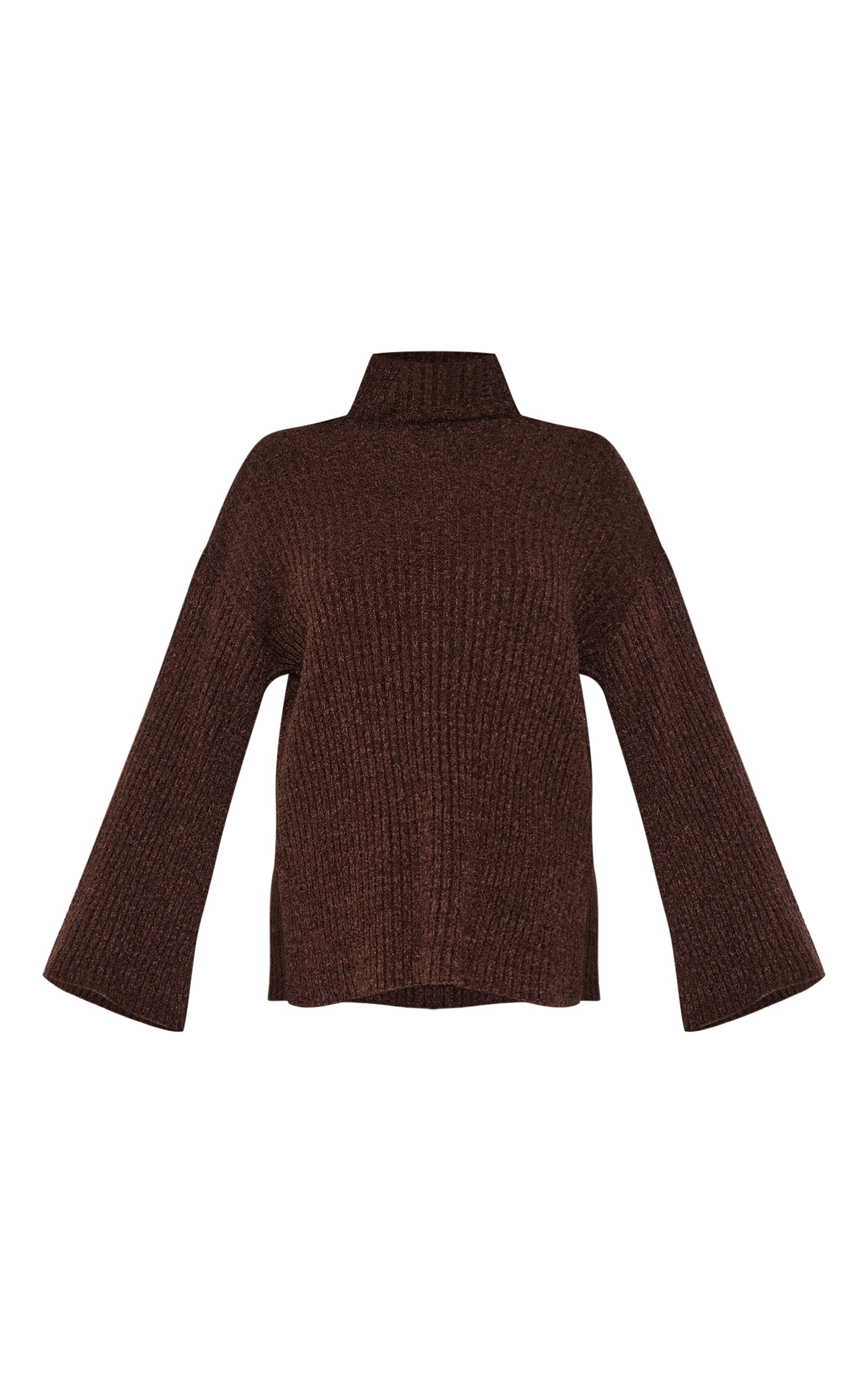 Chocolate Rib Boucle Knit Oversized Jumper image 5