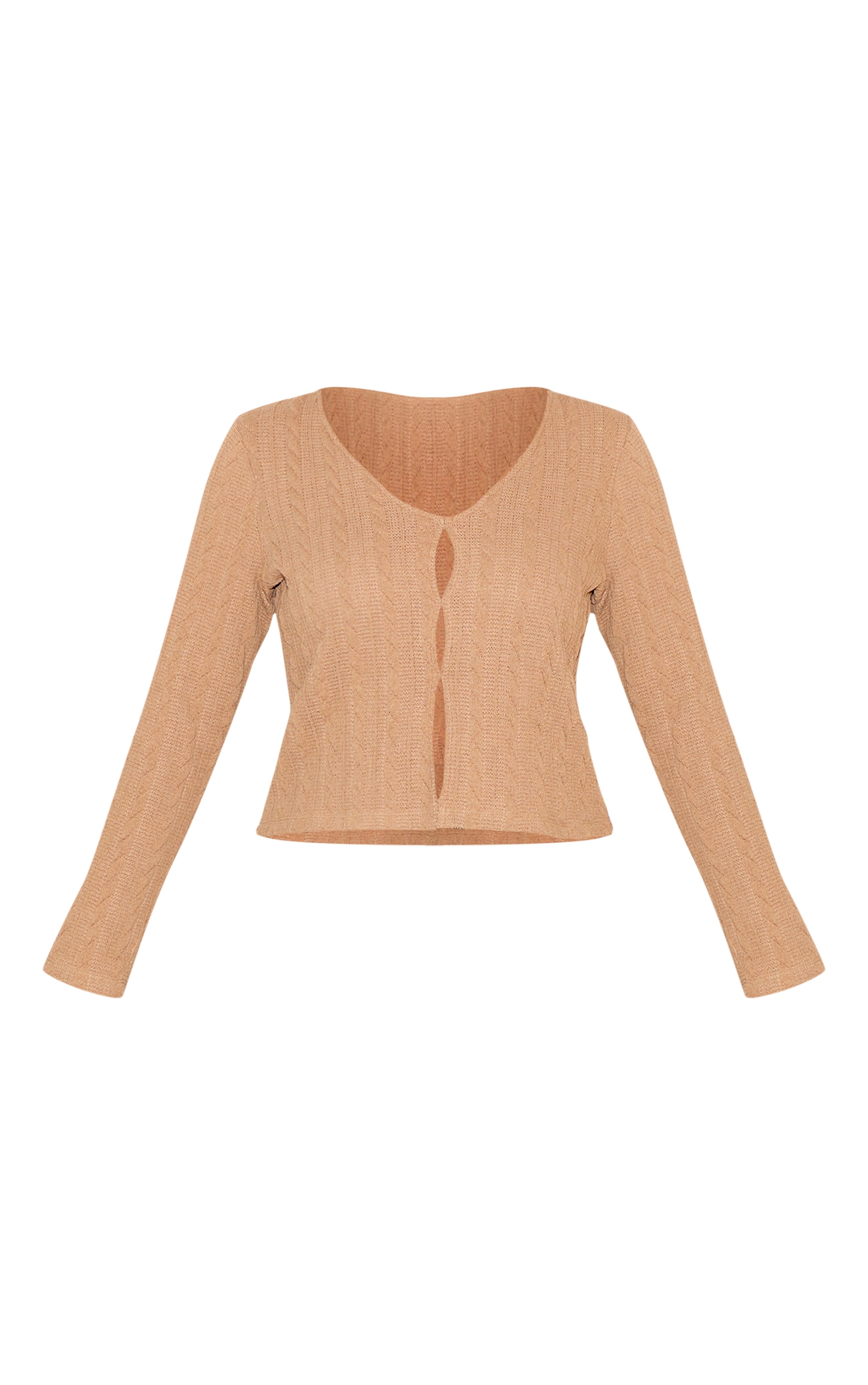 Plus Stone Textured Long Sleeve Top image 5