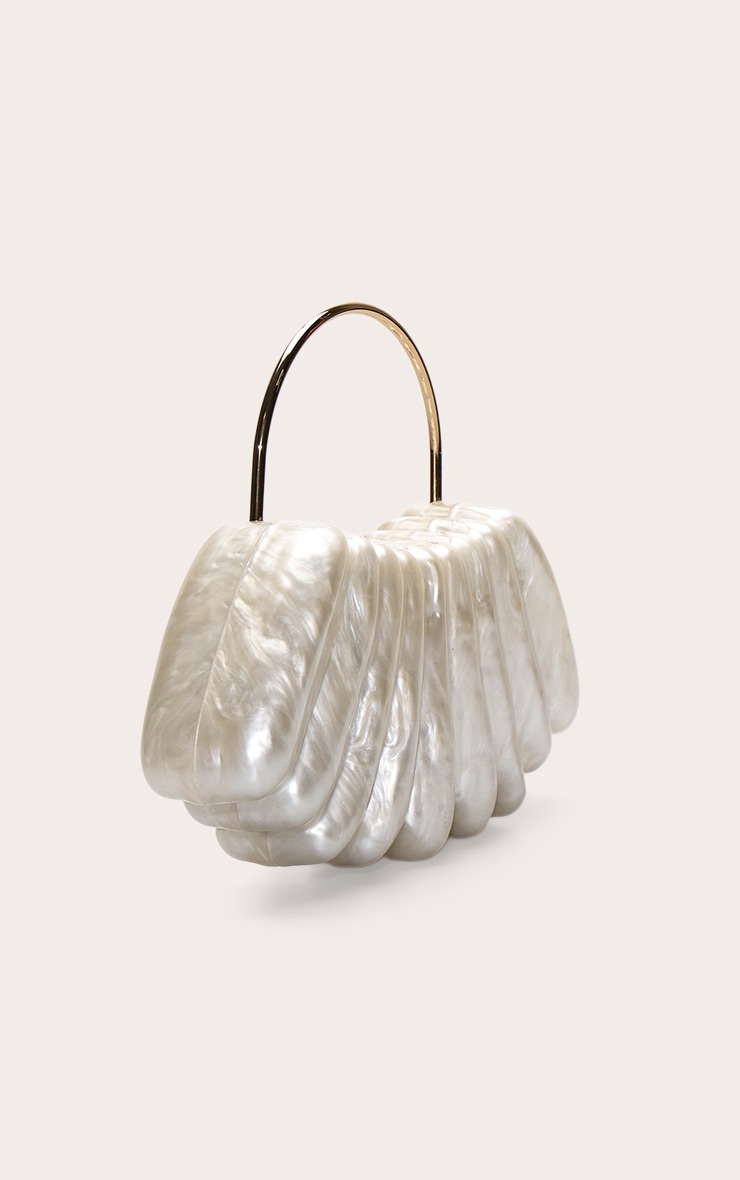 Pearlescent Smooth Curved Hard Clutch image 3