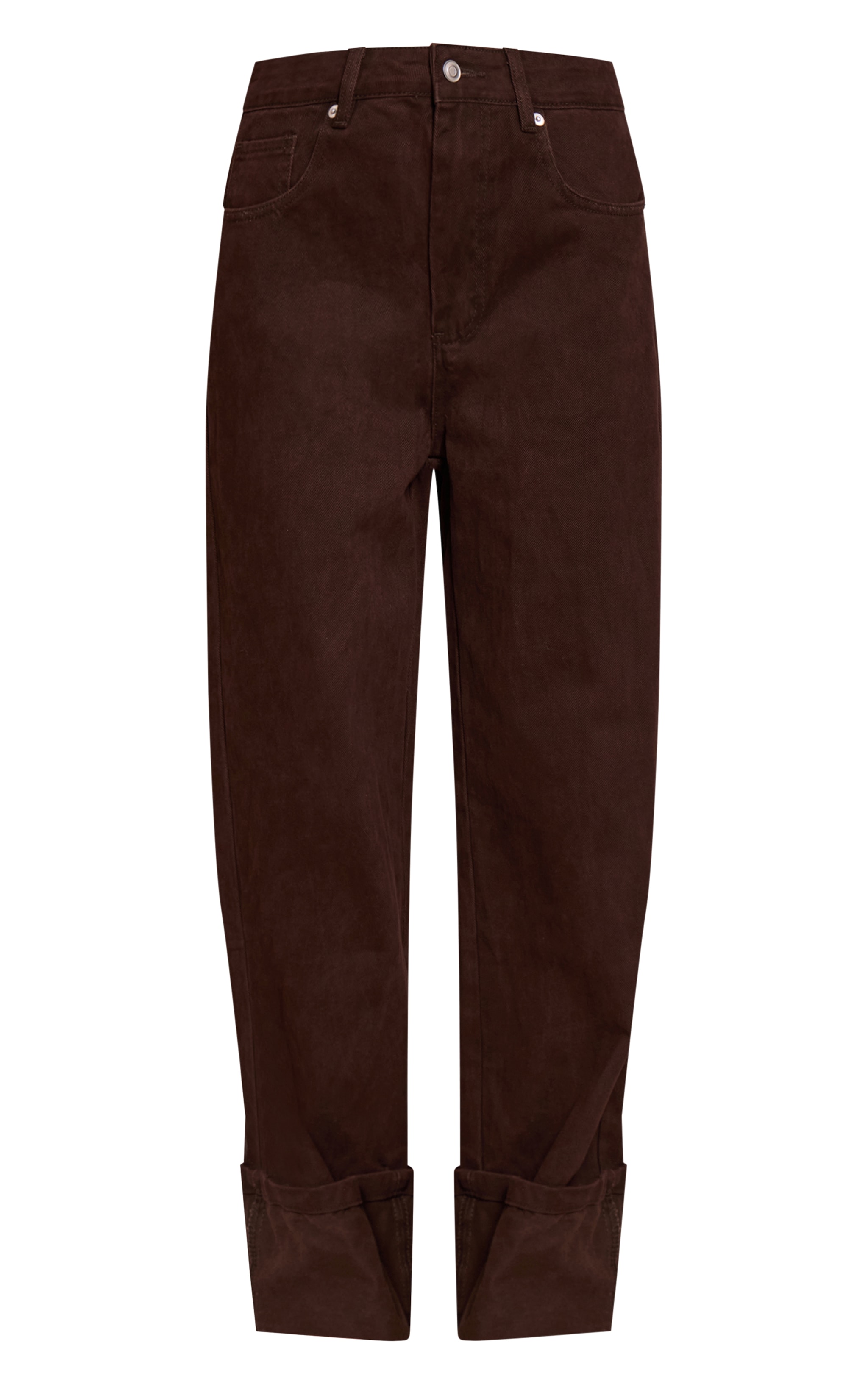 Dark Chocolate Turn Up Hem Jeans image 5
