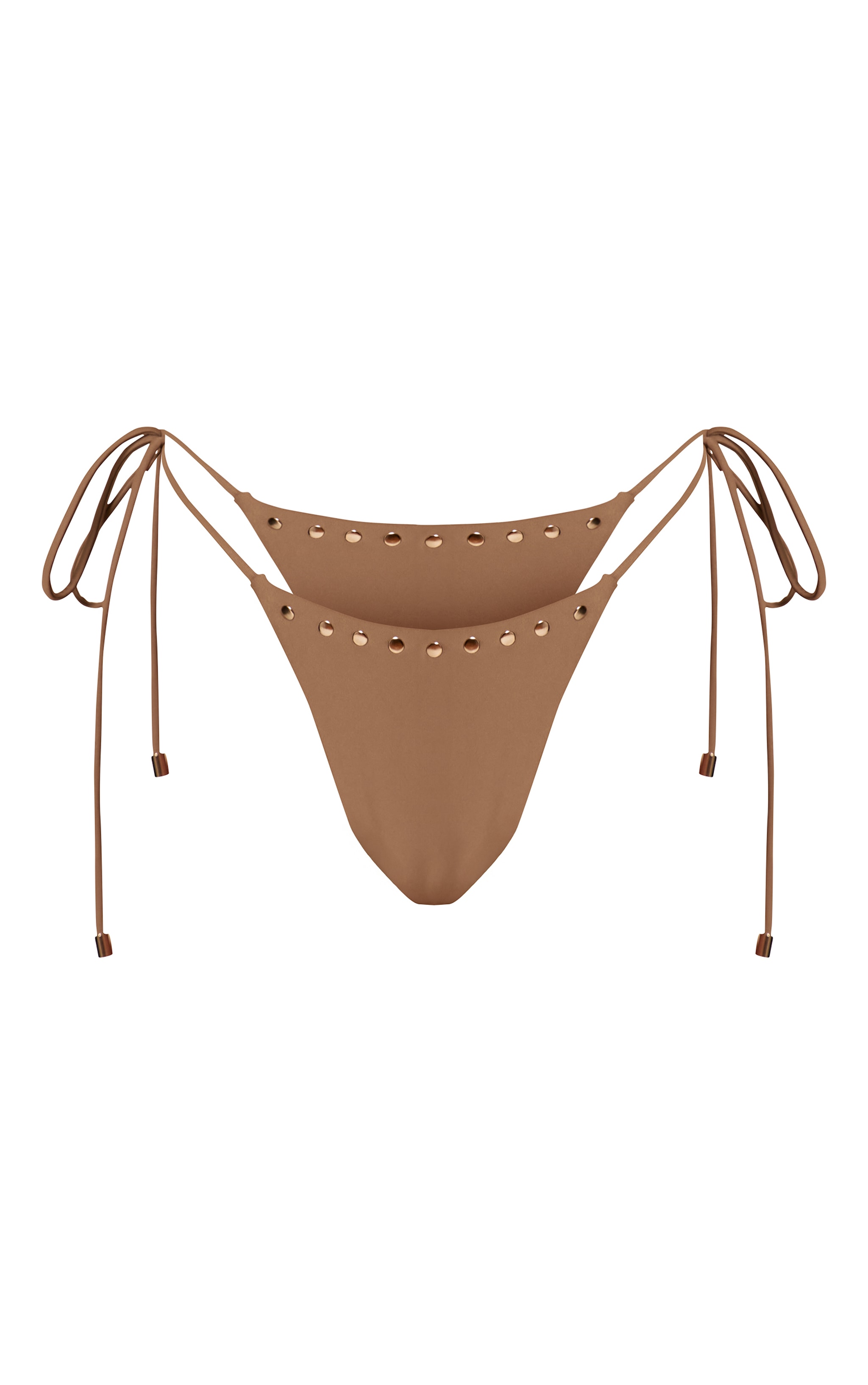 Mushroom Studded Thong Tie Side Bikini Bottoms image 5