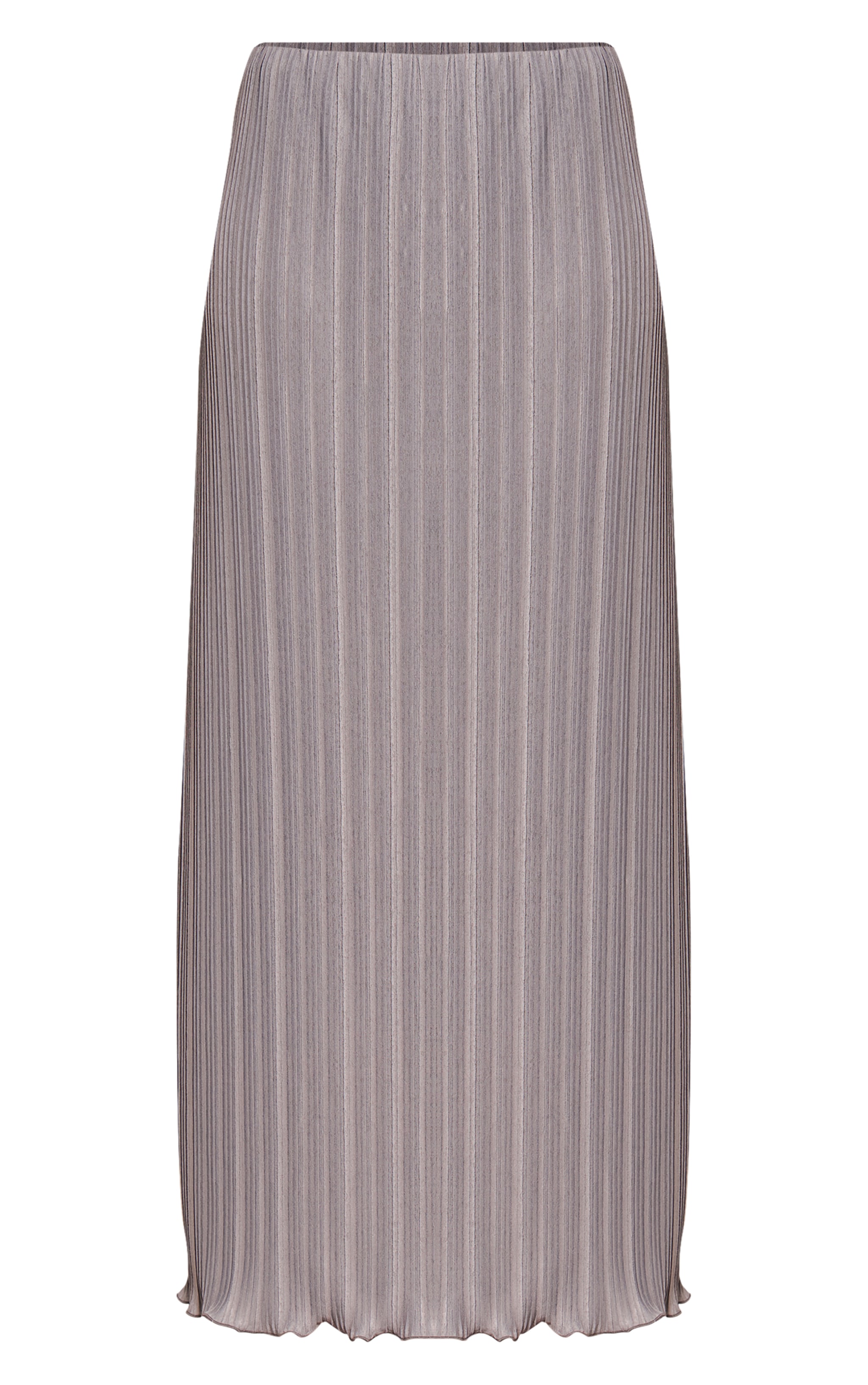 Grey Plisse Maxi Skirt image 5