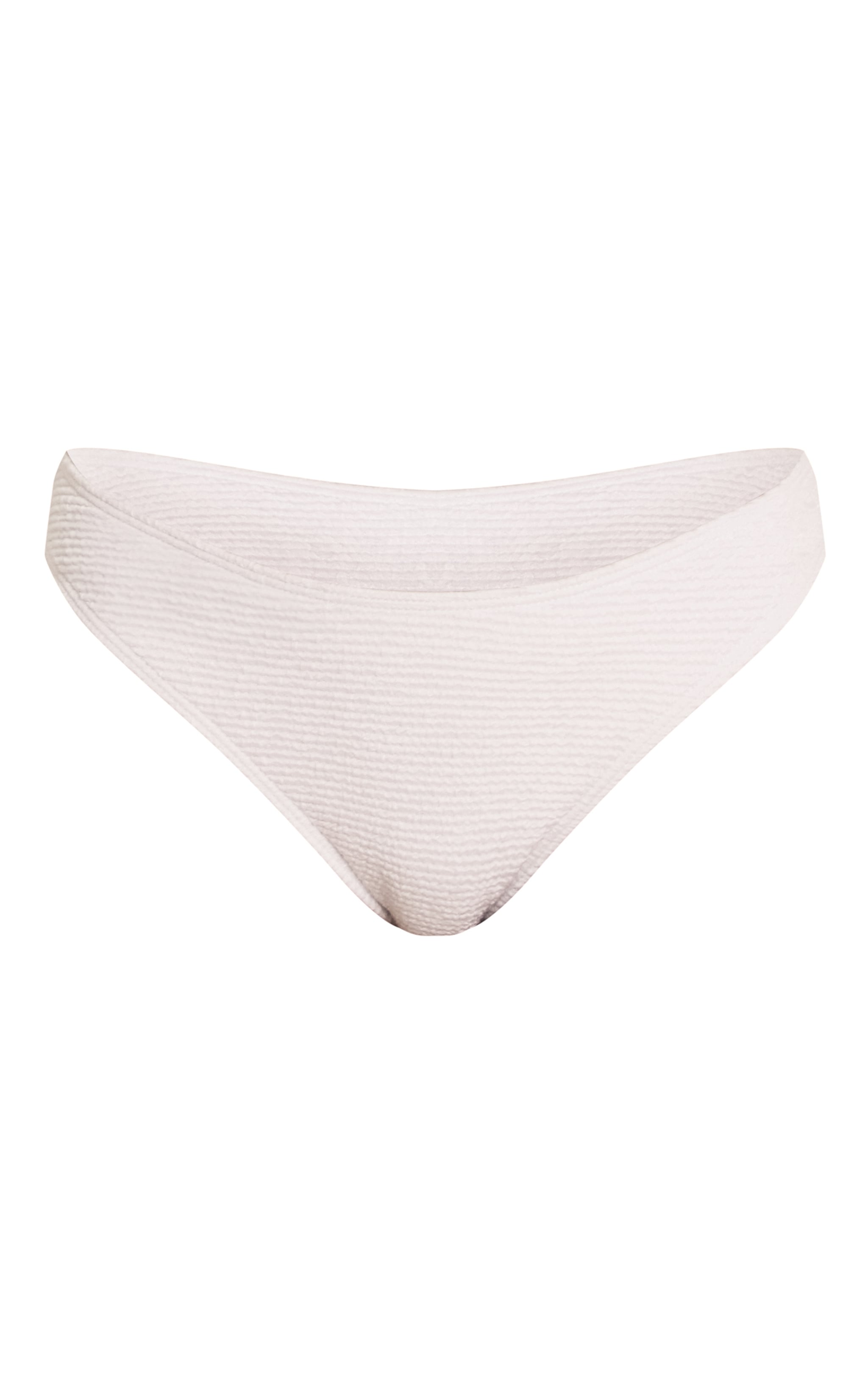 White Mini Crinkle Underwired Bikini Top image 5