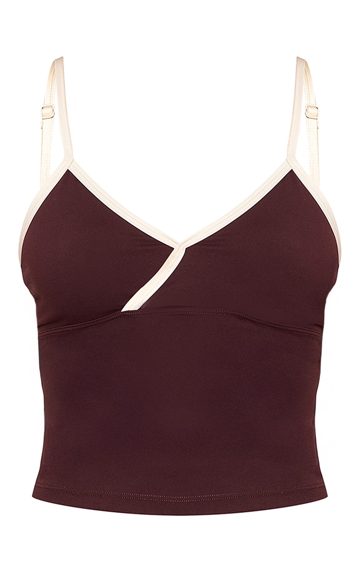 Chocolate Sculpt Contrast Gym Vest image 5