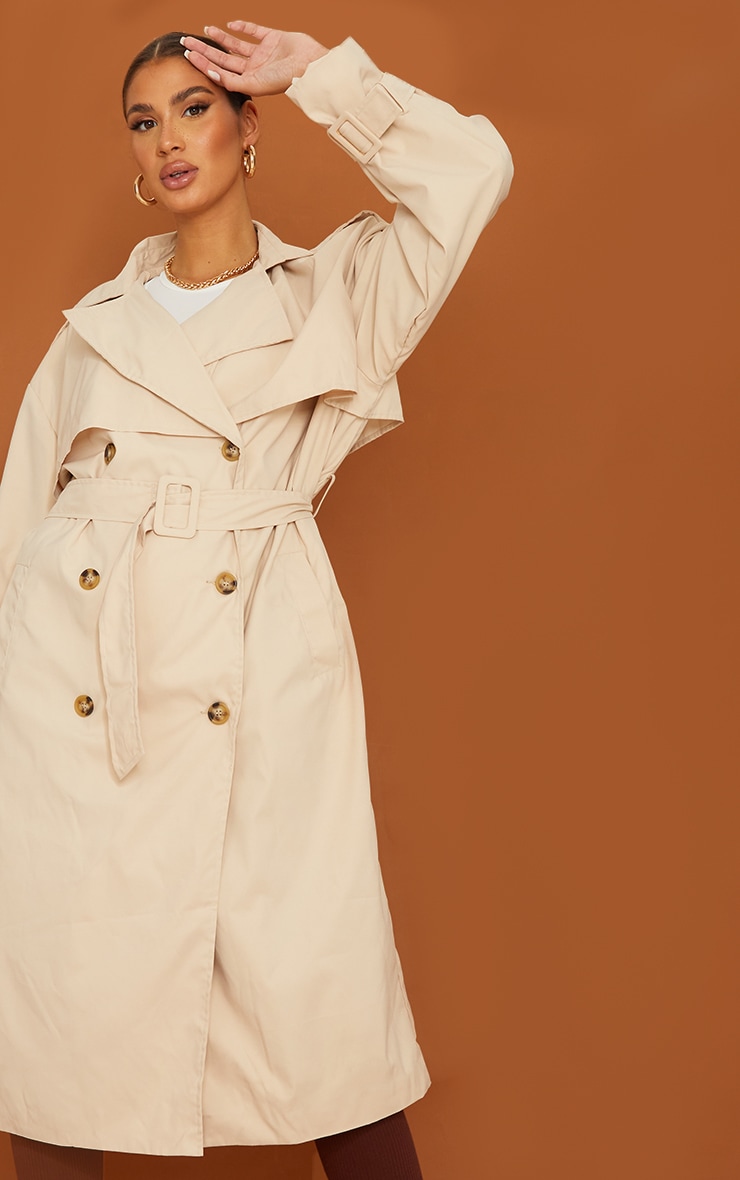 Tall Stone Oversized Belted Midi Trench image 4