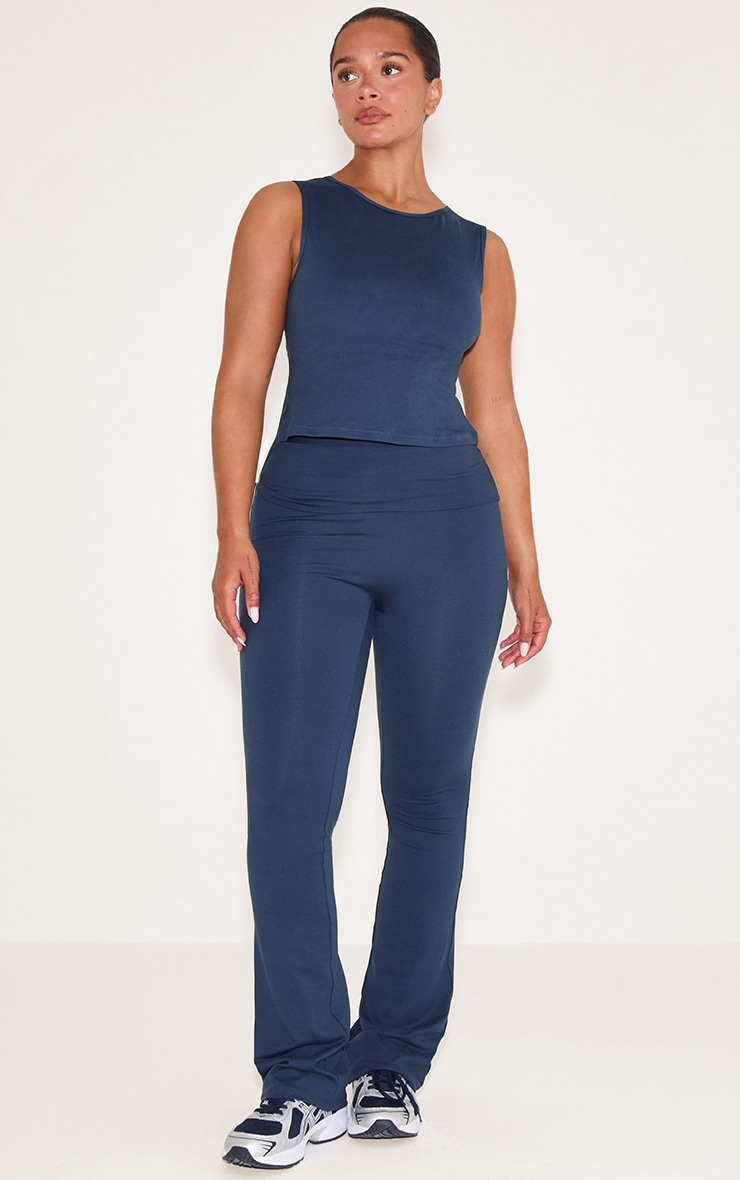 Shape Midnight Blue Sculpted Longline Racer Top image 3