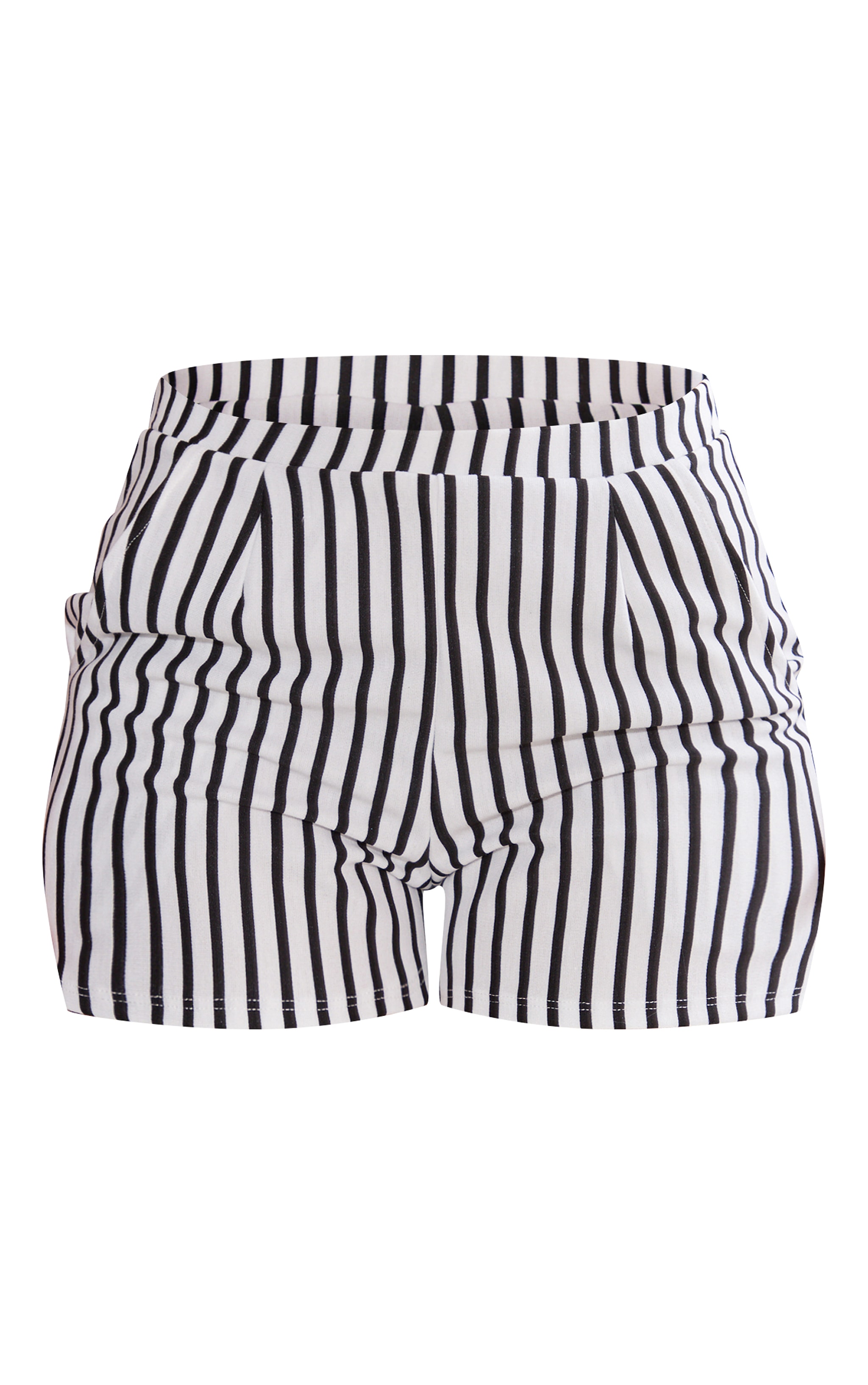 Shape Black and White Striped Runner Shorts image 6