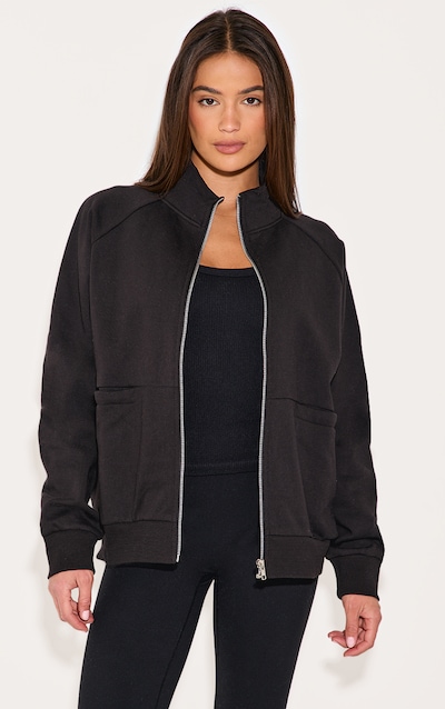 Top de survêtement oversize deluxe noir